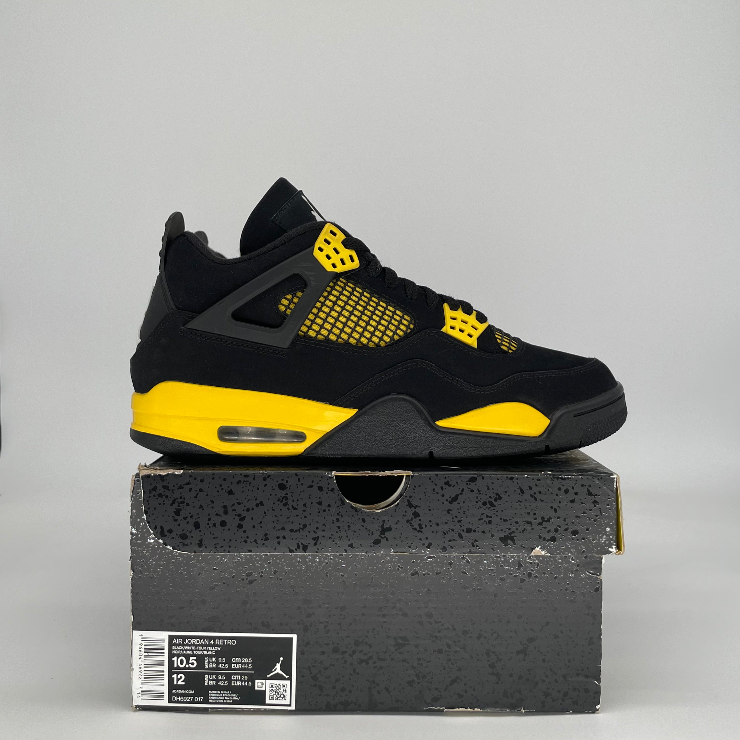 AIR JORDAN 4 THUNDER DH6927-017 SIZE 10.5/12W
