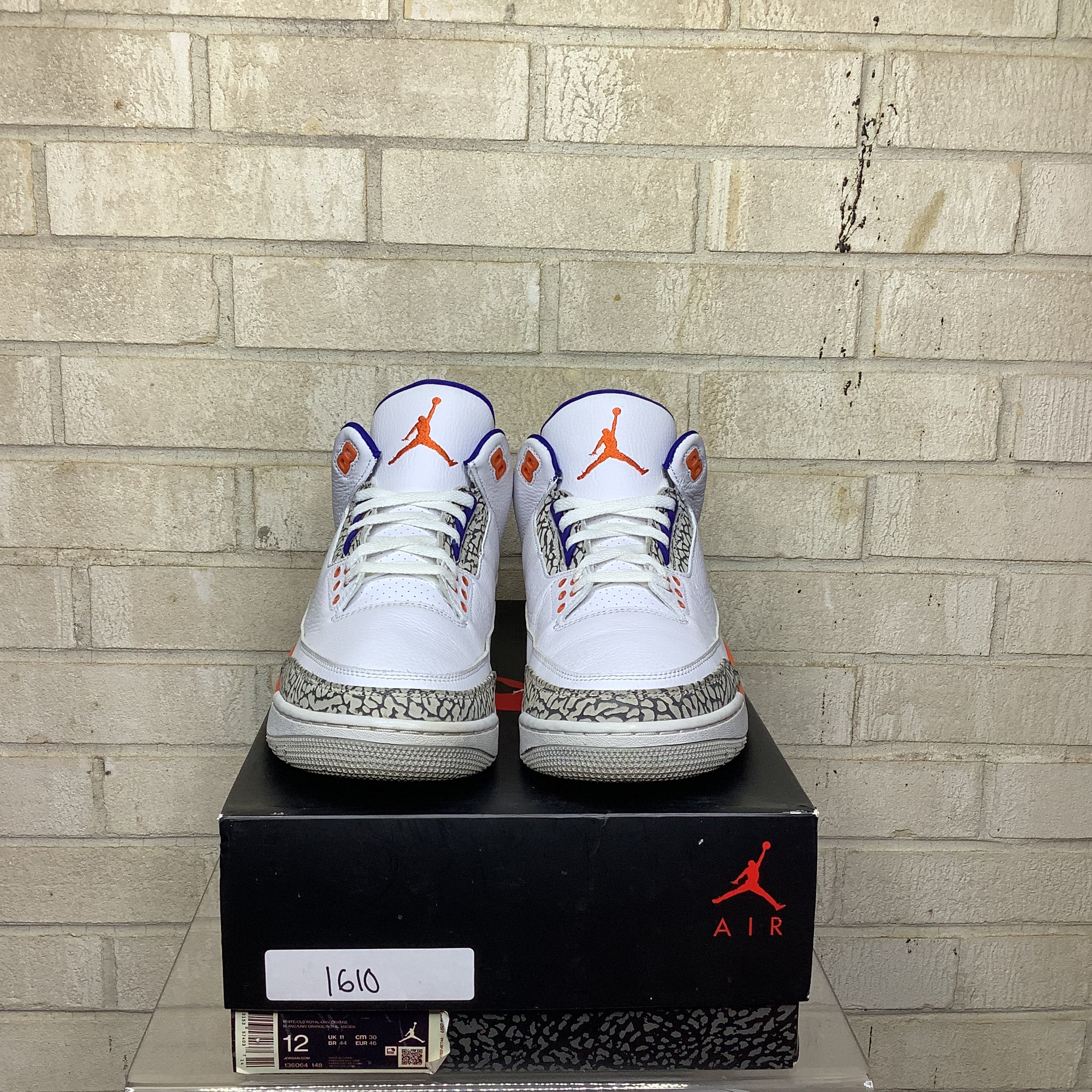 AIR JORDAN 3 KNICKS SIZE 12/13.5W 136064-148
