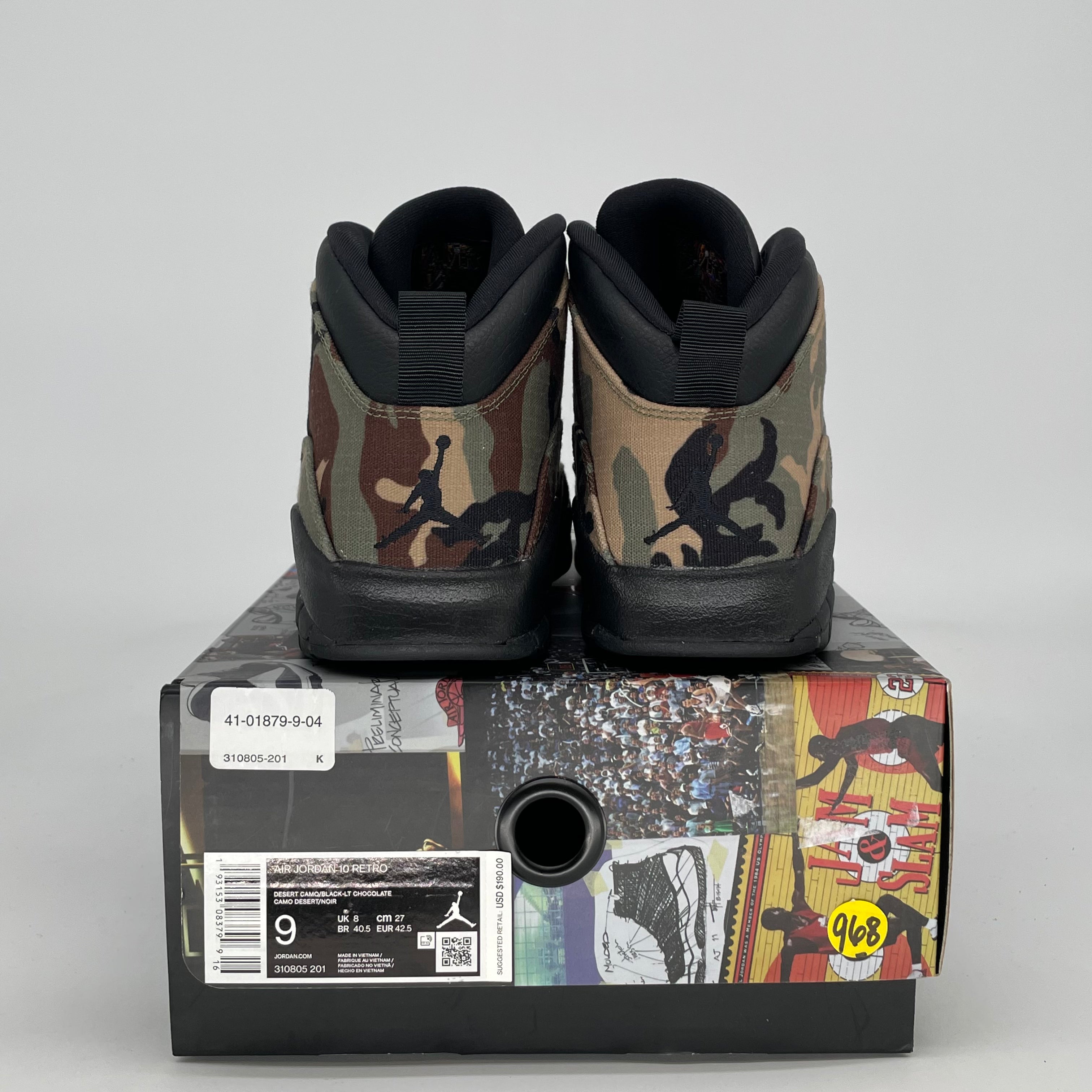 AIR JORDAN 10 WOODLAND CAMO 310805-201 SIZE 9/10.5W