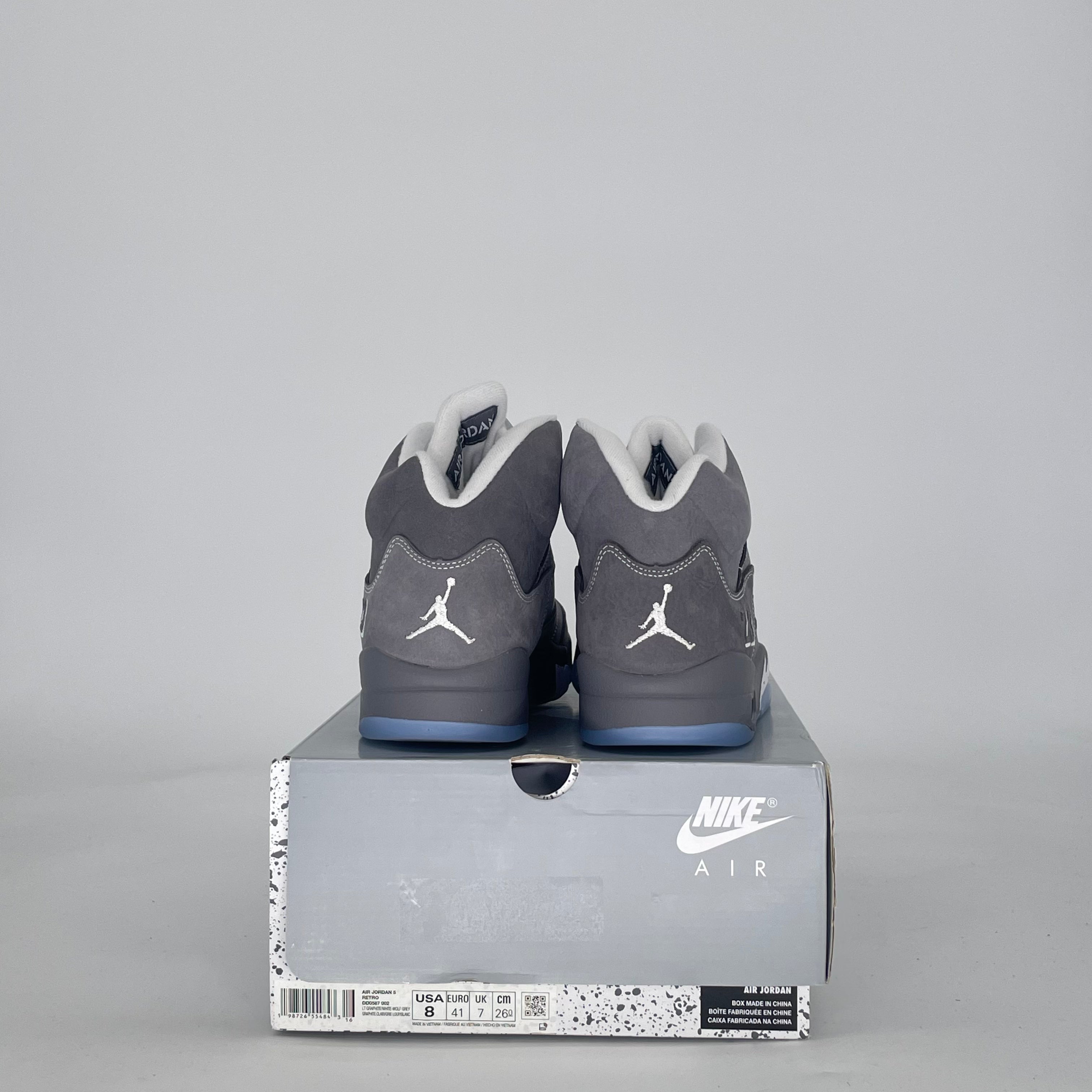 AIR JORDAN 5 WOLF GREY DD0587-002 SIZE 8/9.5W
