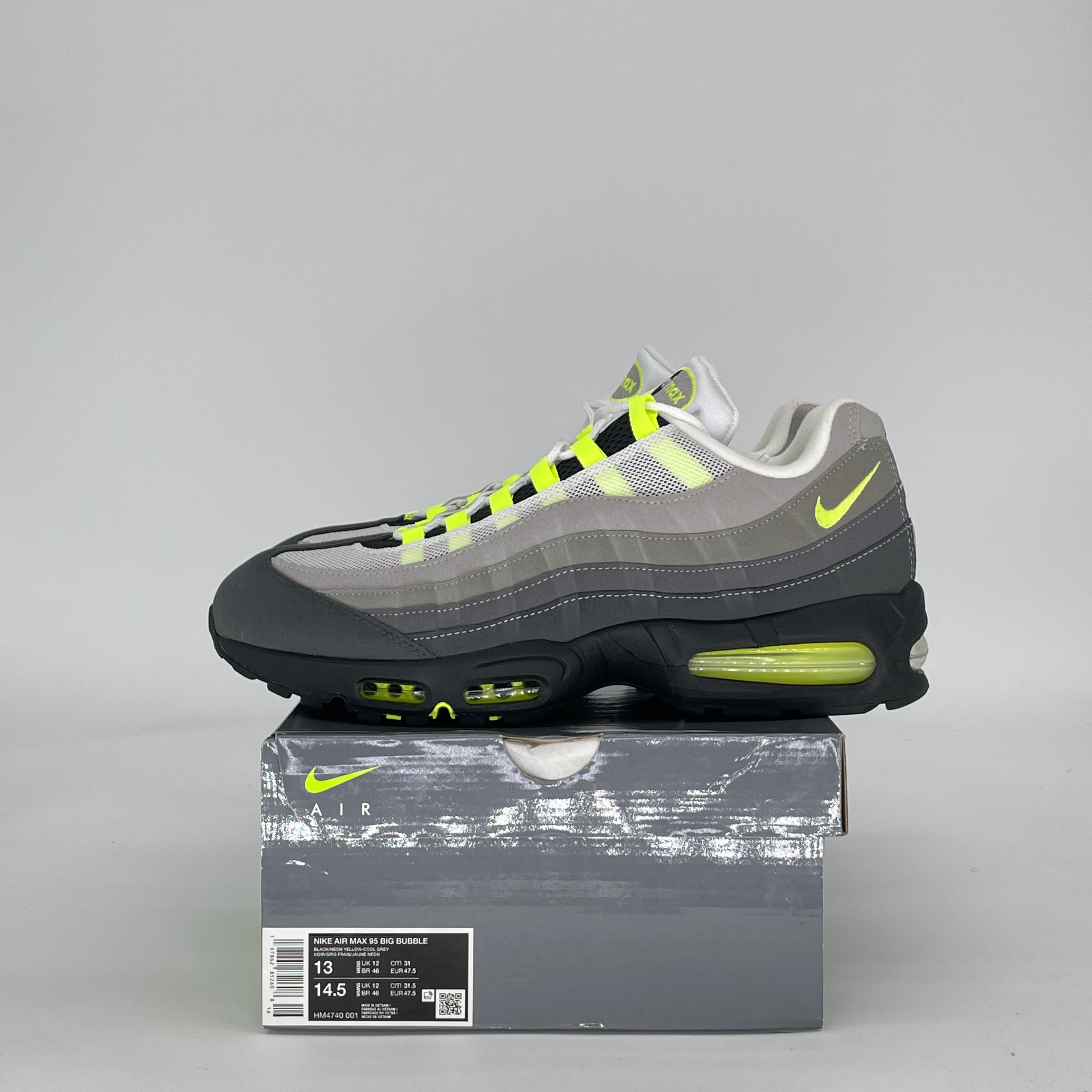 NIKE AIR MAX 95 BIG BUBBLE NEON HM4740-001 SIZE 13/14.5W