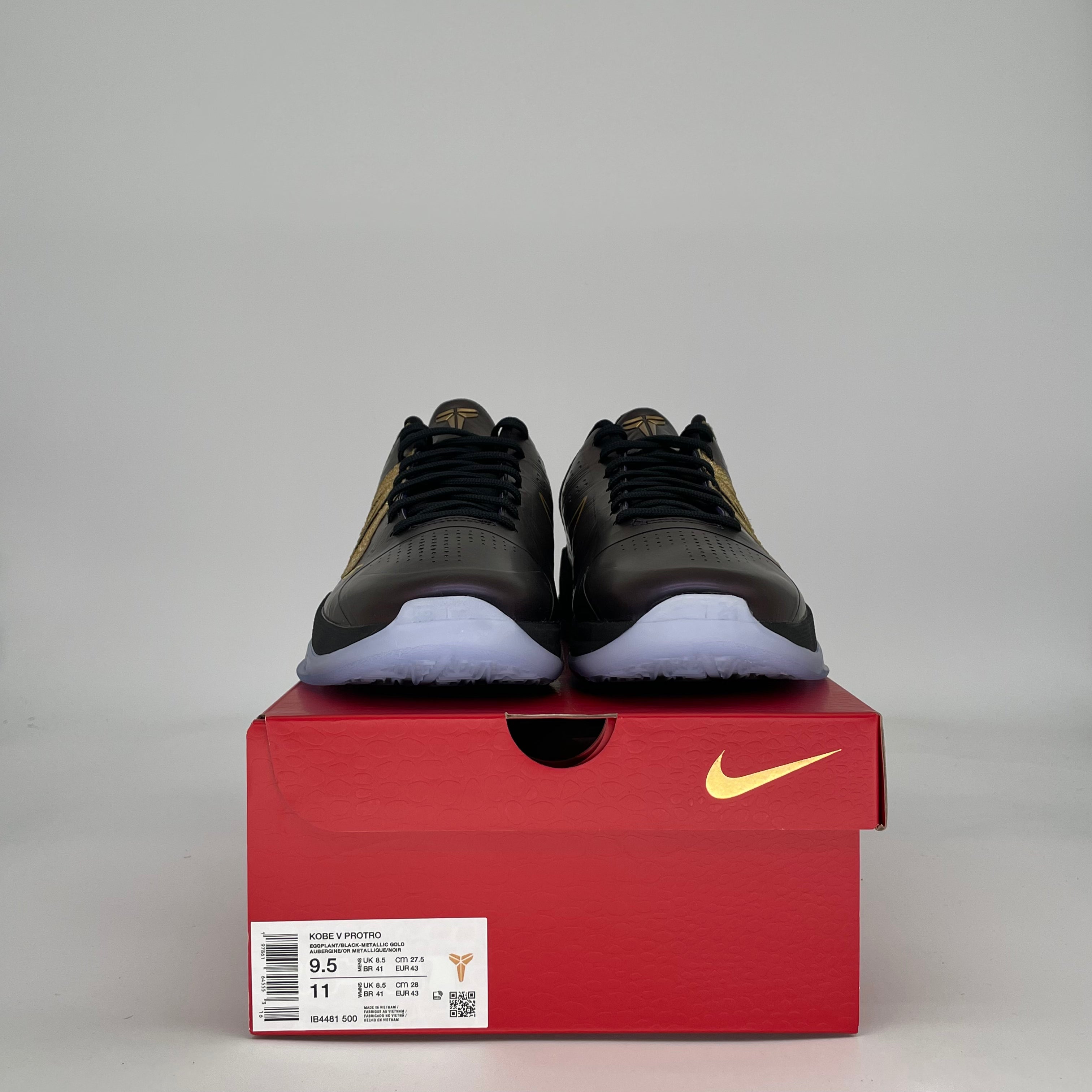 NIKE KOBE 5 PROTRO YEAR OF THE SNAKE EGGPLANT IB4481-500 SIZE 9.5/11W