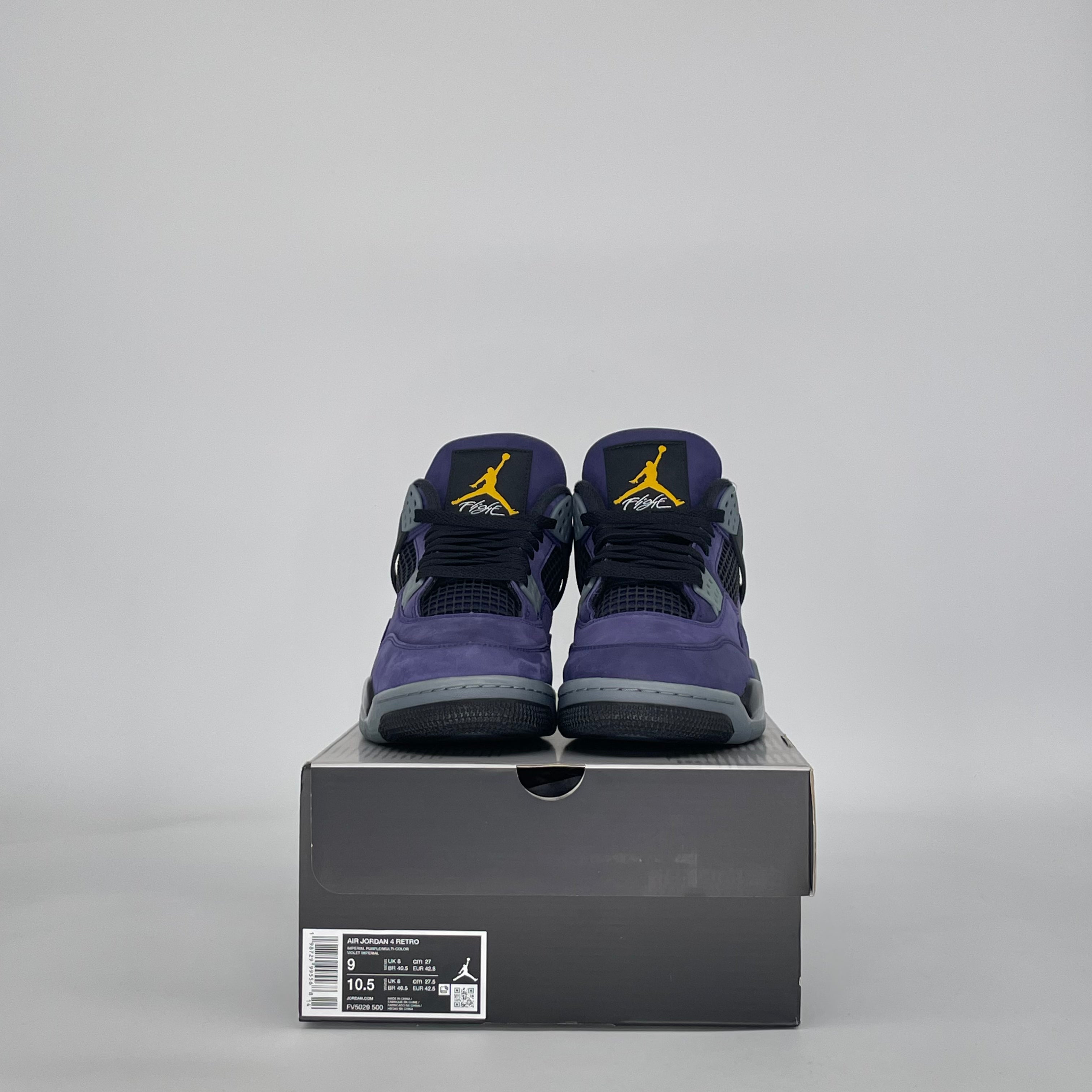 AIR JORDAN 4 LAKERS FV5029-500 SIZE 9/10.5W