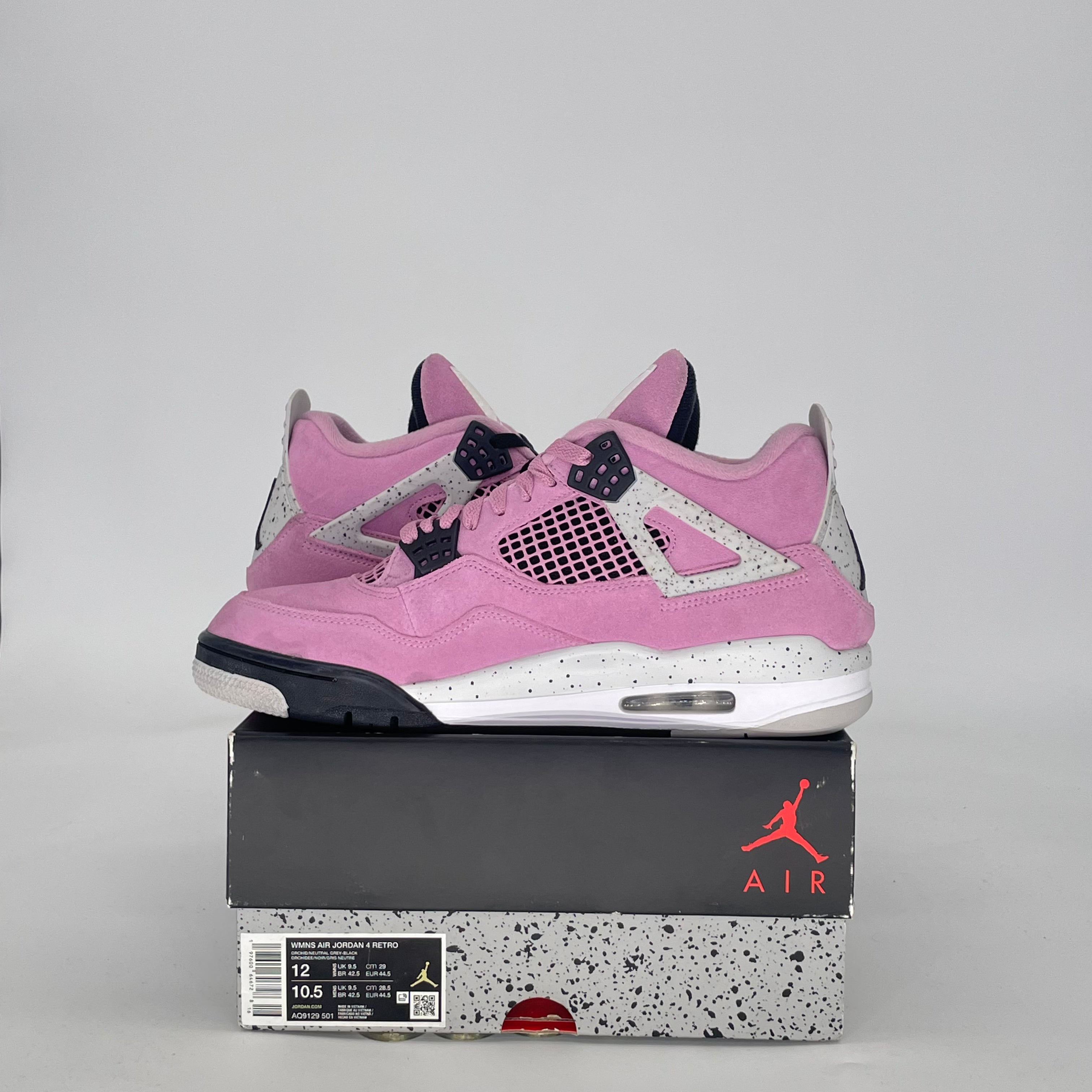 AIR JORDAN 4 ORCHID AQ9129-501 SIZE 10.5/12W