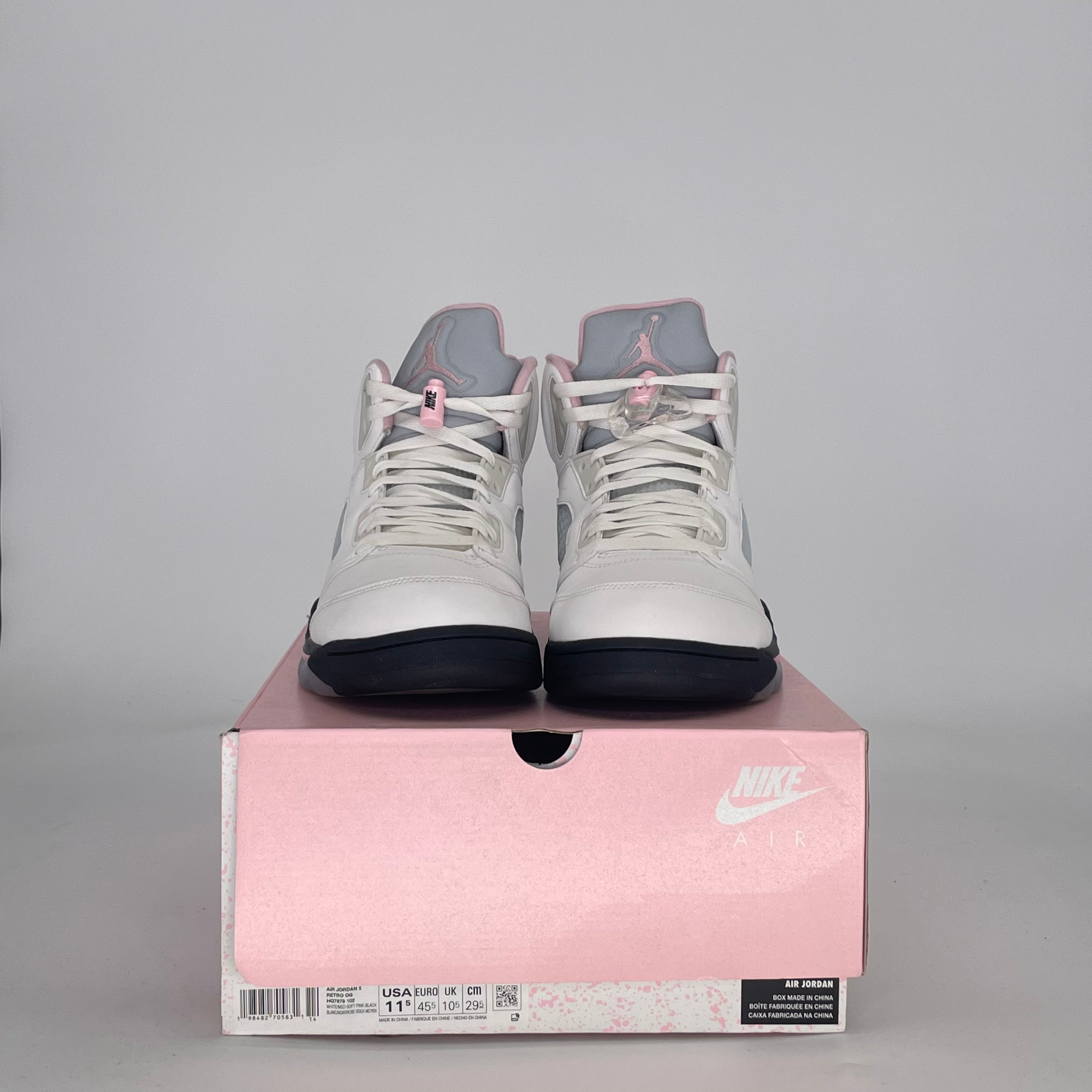 AIR JORDAN 5 MEDIUM SOFT PINK HQ7978-102 SIZE 11.5/13W