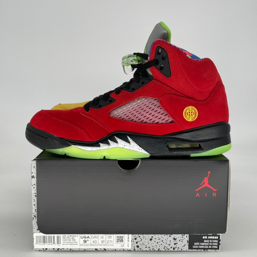 AIR JORDAN 5 WHAT THE CZ5725-700 SIZE 9.5/11W