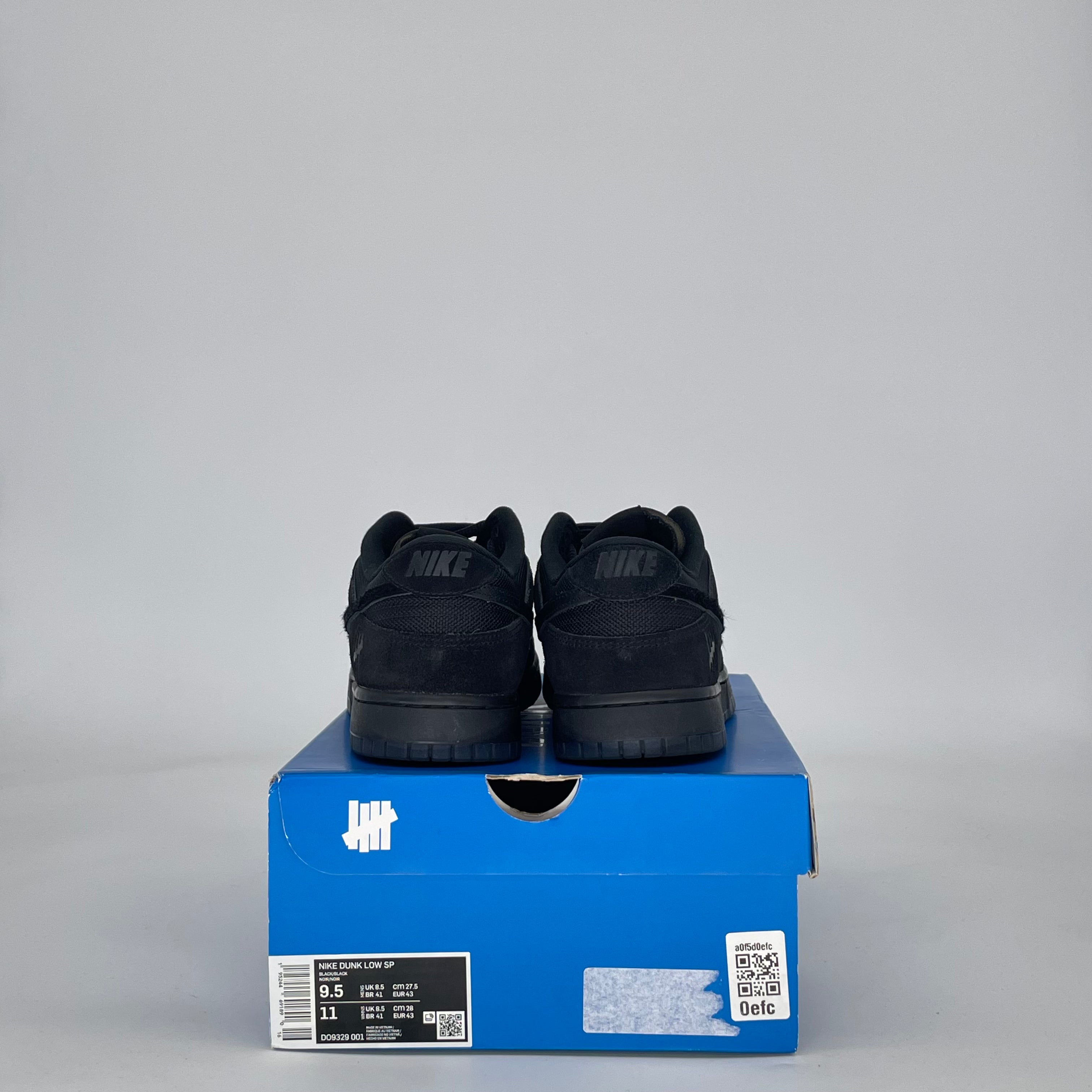 NIKE DUNK LOW UNDEFEATED 5 ON IT BLACK DO9329-001 SIZE 9.5/11W