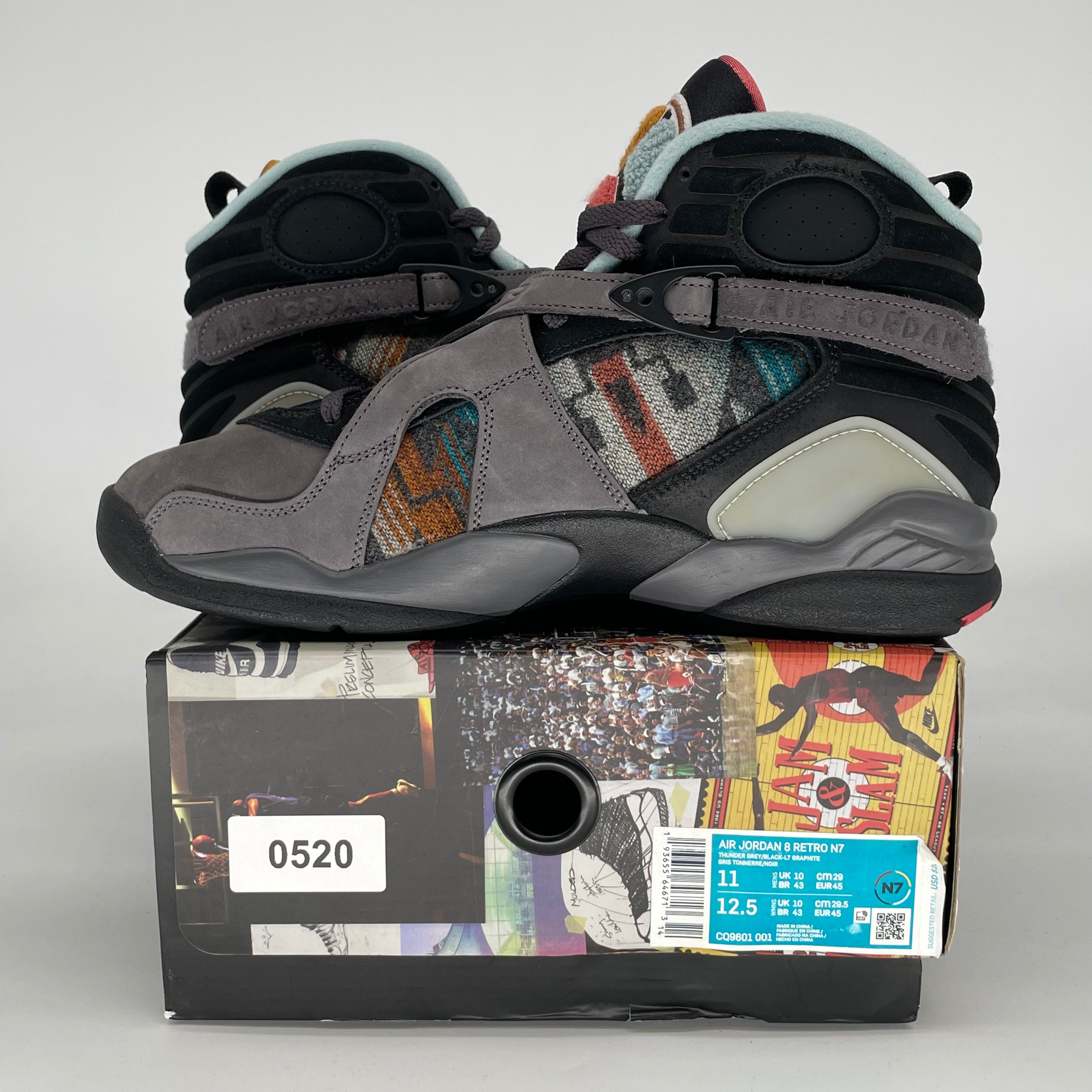 AIR JORDAN 8 N7 CQ9601-001 SIZE 11/12.5W