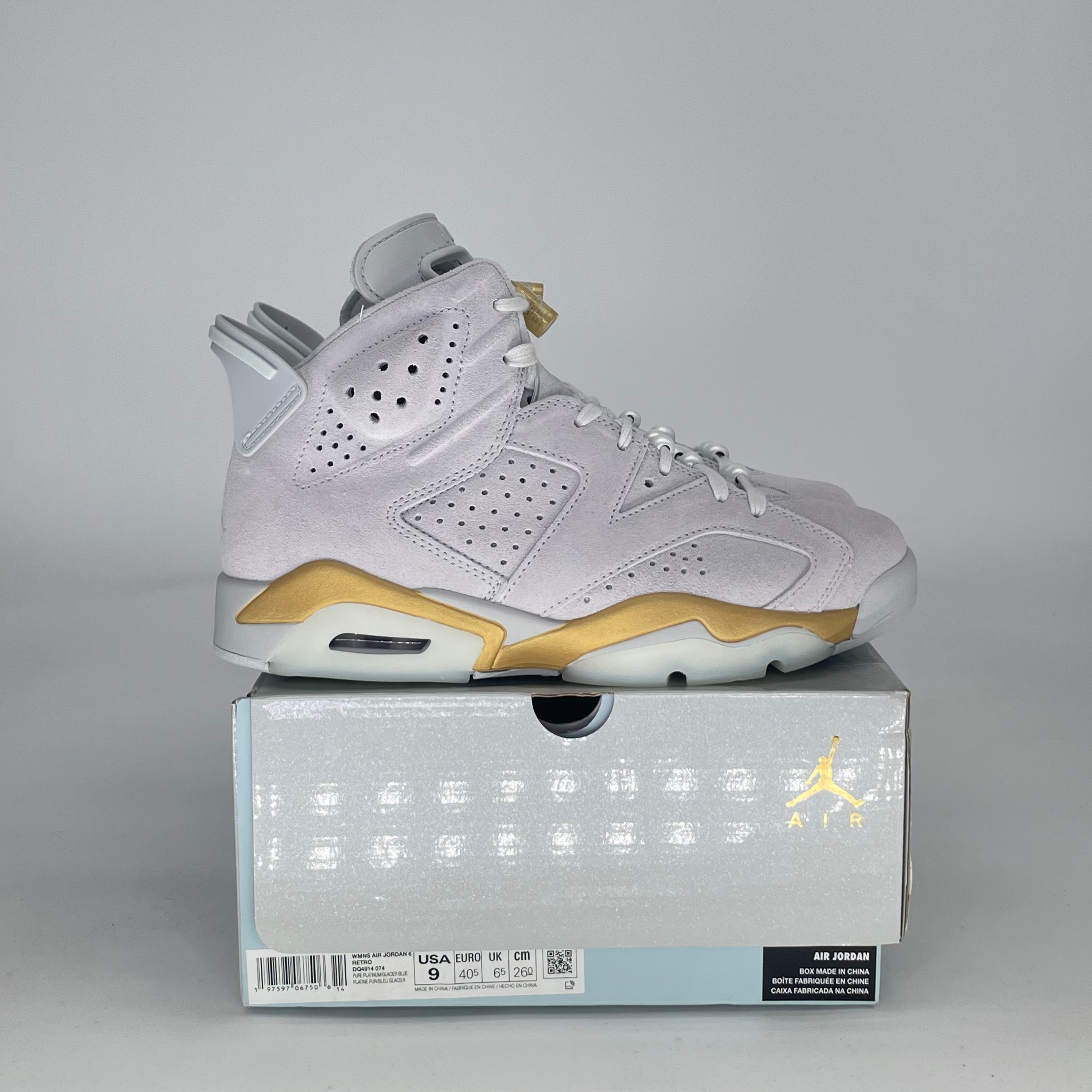 AIR JORDAN 6 CRAFT PARIS OLYMPICS PEARL DQ4914-074 SIZE 7.5/9W MENS