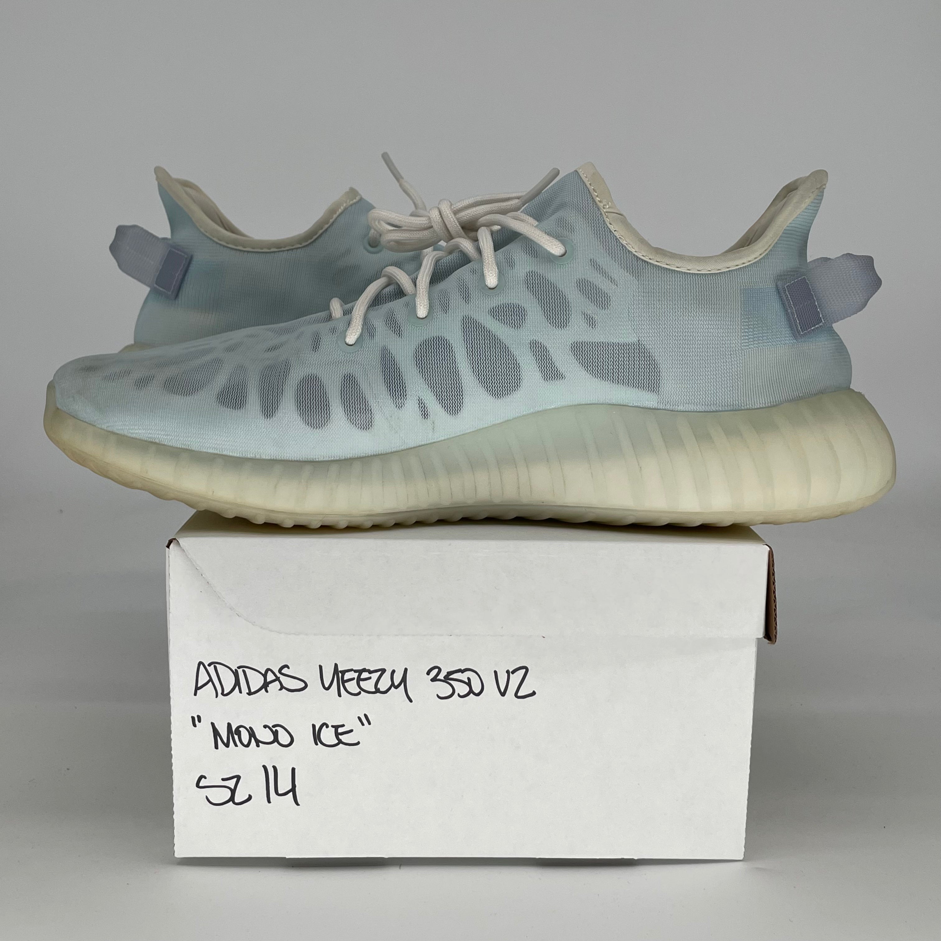 ADIDAS YEEZY 350 V2 MONO ICE GW2869 SIZE 14/15.5W