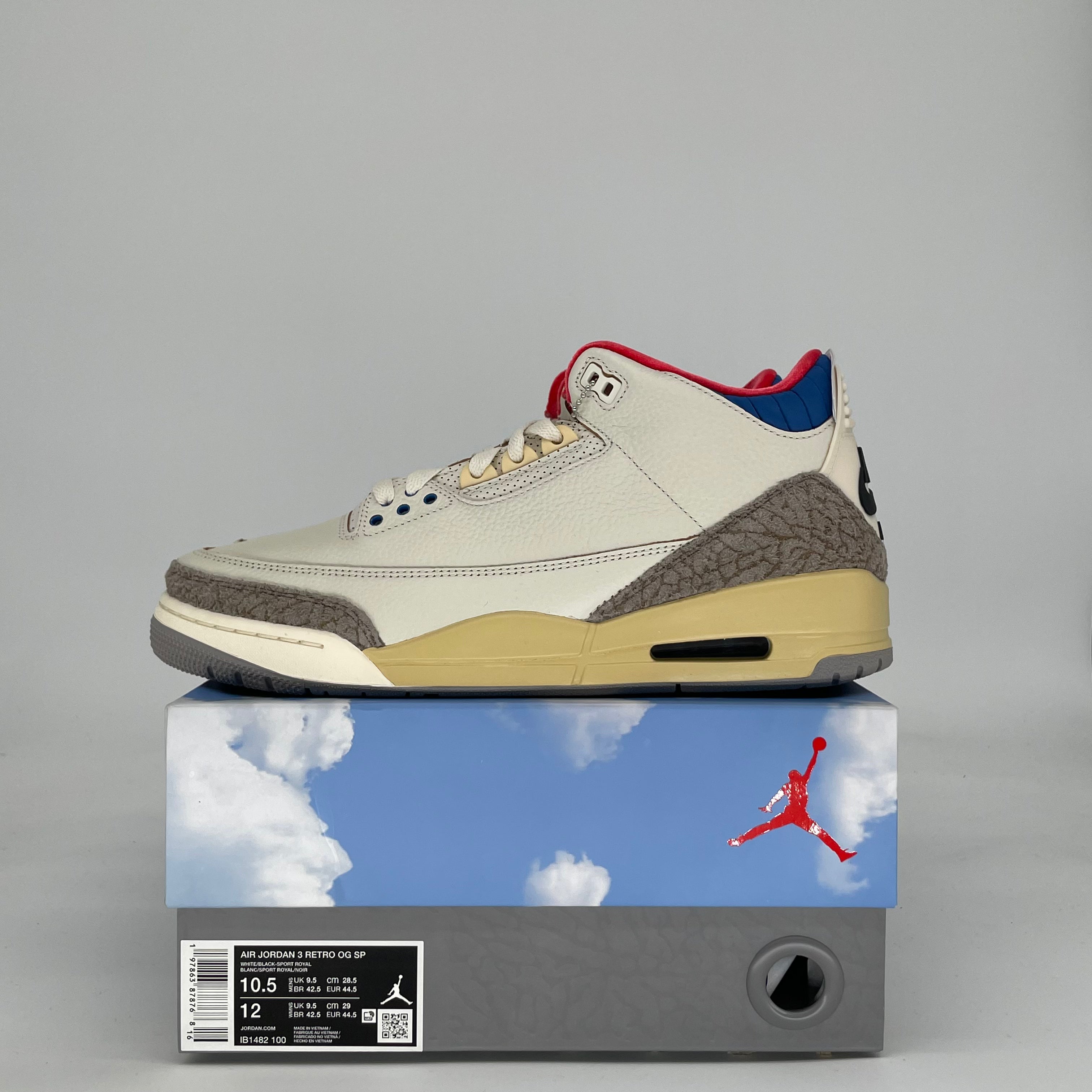 AIR JORDAN 3 SEOUL 2.0 IB1482-100 SIZE 10.5/12W