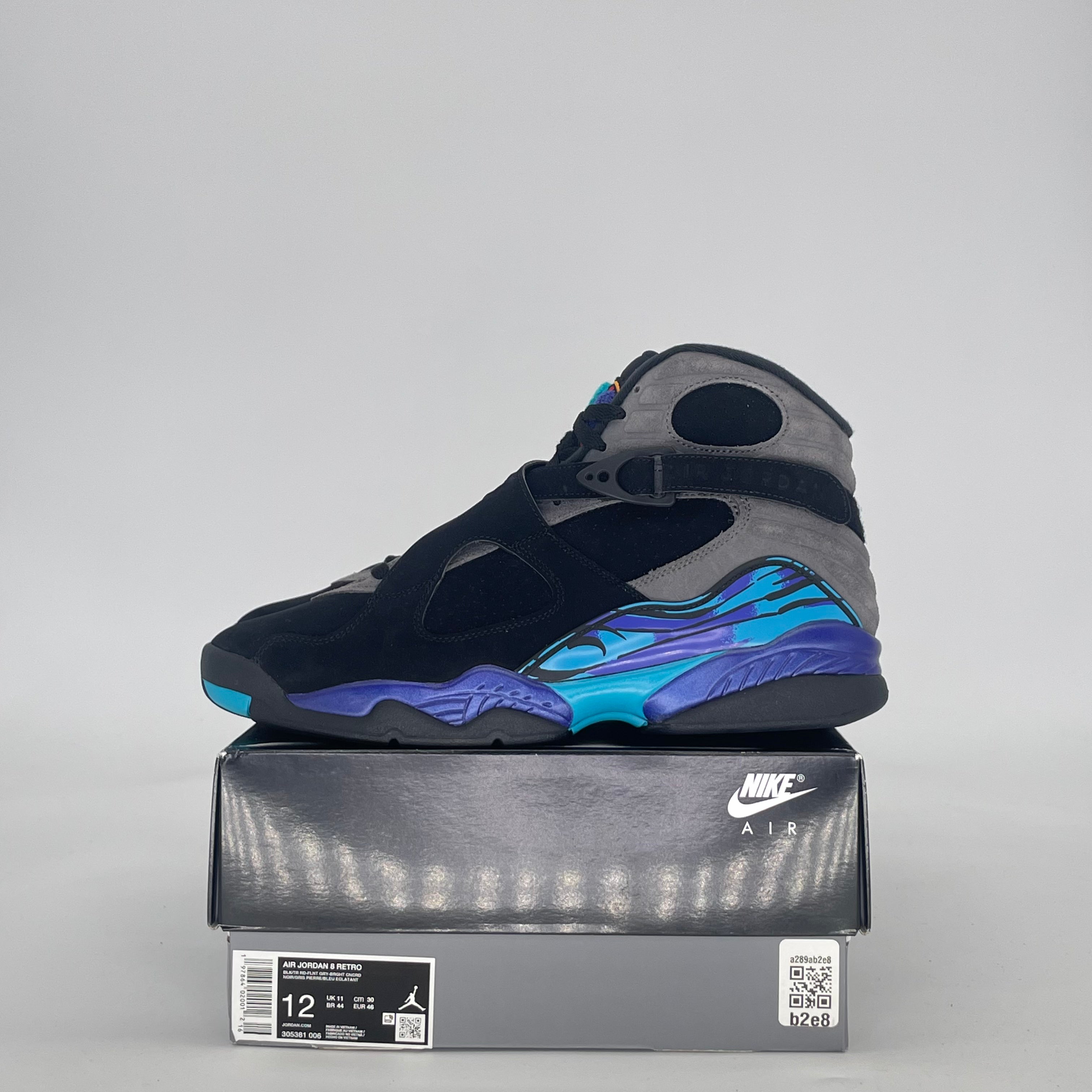 AIR JORDAN 8 AQUA 305381-006 SIZE 12/13.5W