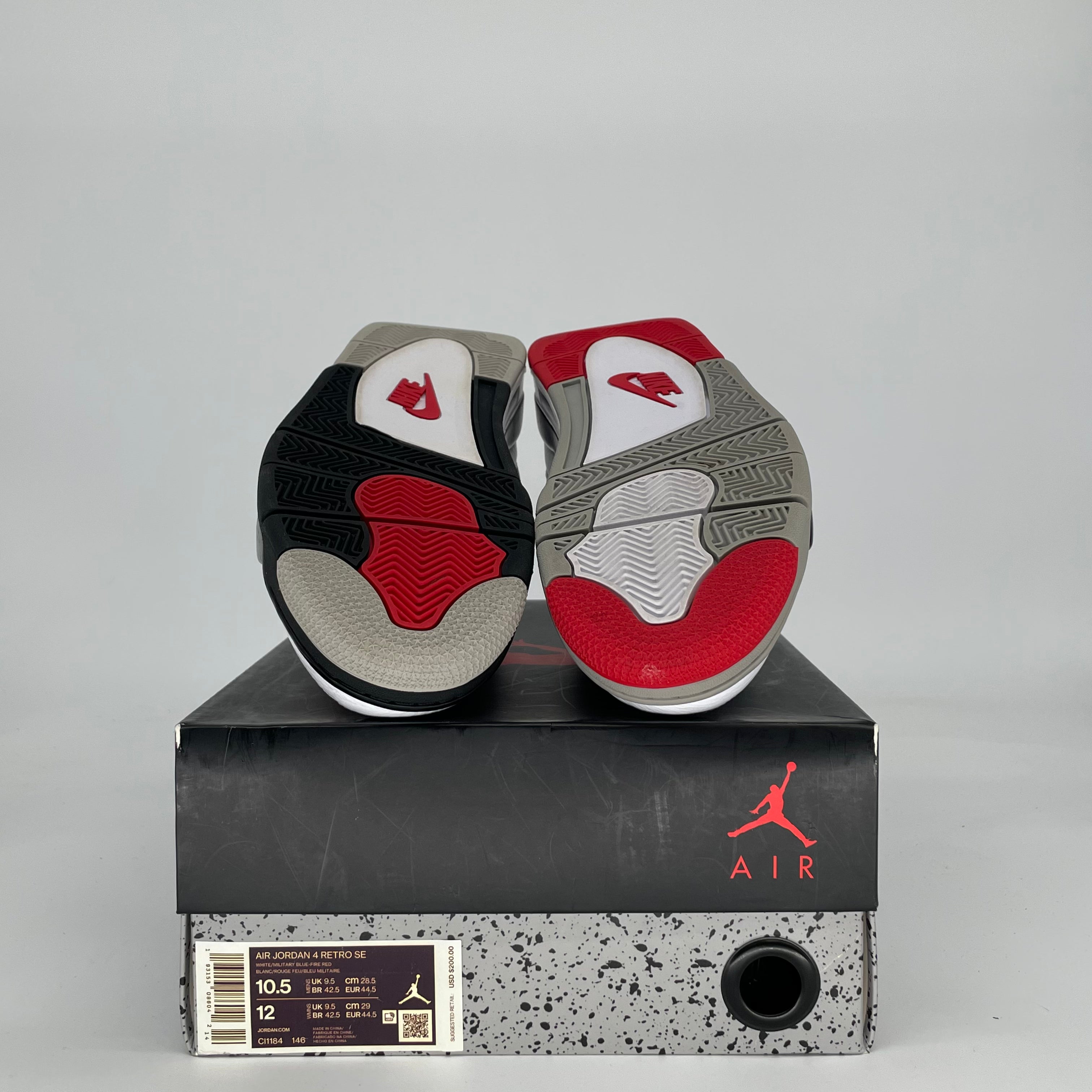 AIR JORDAN 4 WHAT THE CI1184-146 SIZE 10.5/12W