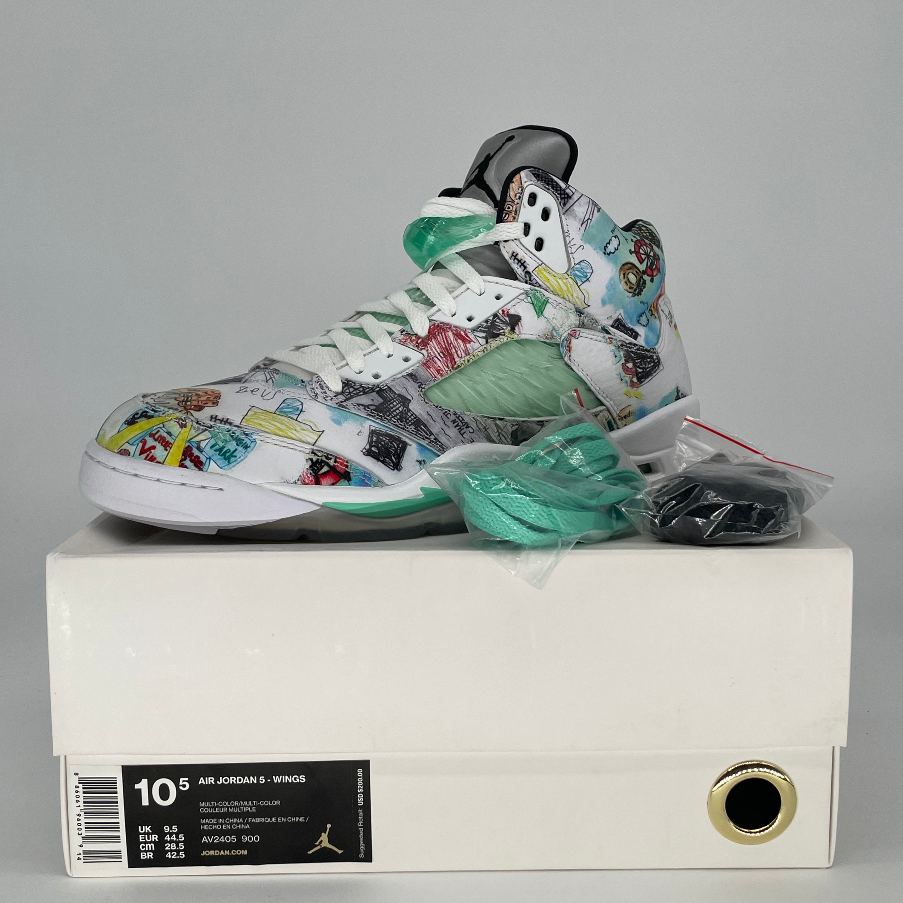 AIR JORDAN 5 WINGS AV2405-900 SIZE 10.5/12W