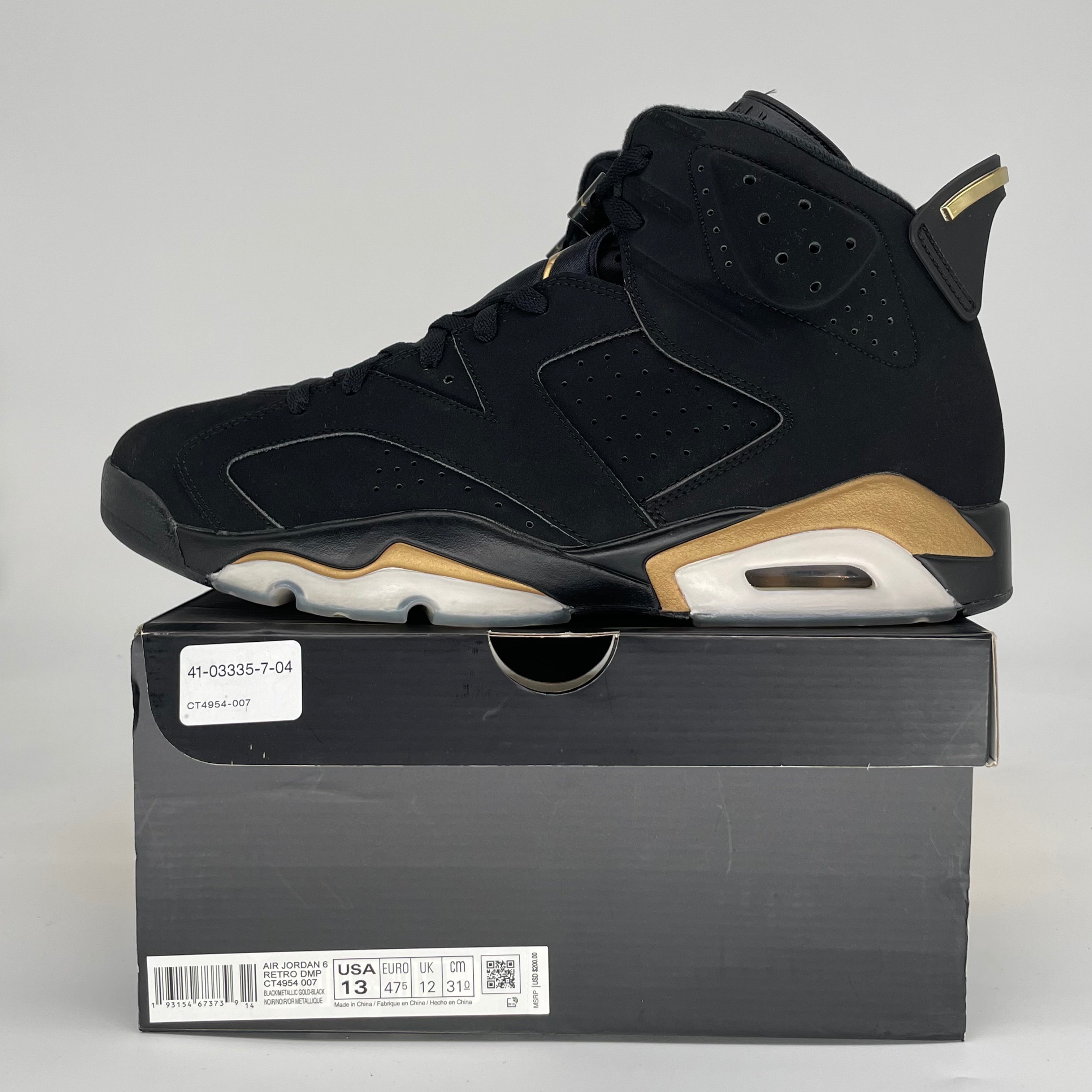 AIR JORDAN 6 DMP CT4954-007 SIZE 13/14.5W