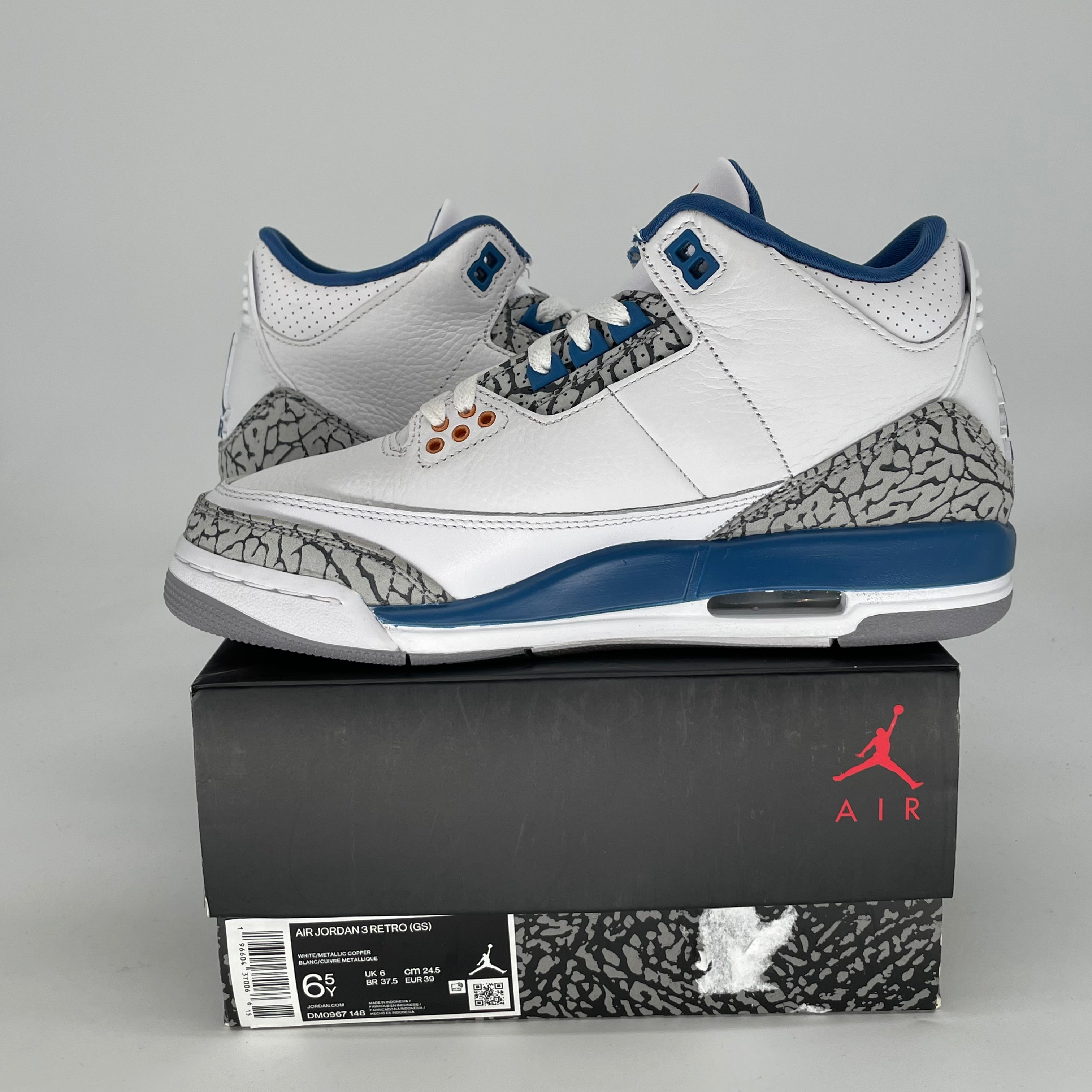 AIR JORDAN 3 WIZARDS DM0967-148 SIZE 6.5/8W