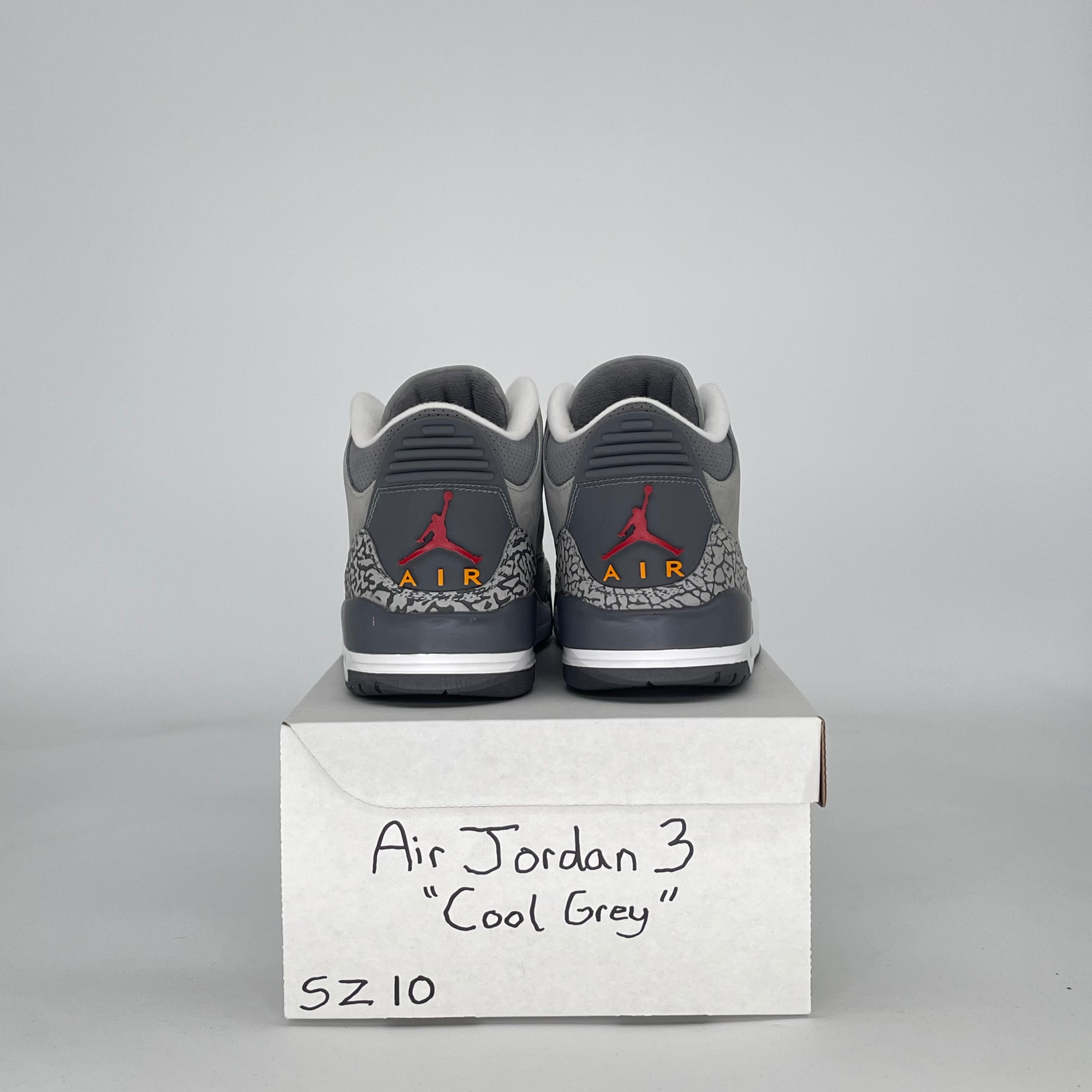 AIR JORDAN 3 COOL GREY (2021) CT8532-012 SIZE 10/11.5W