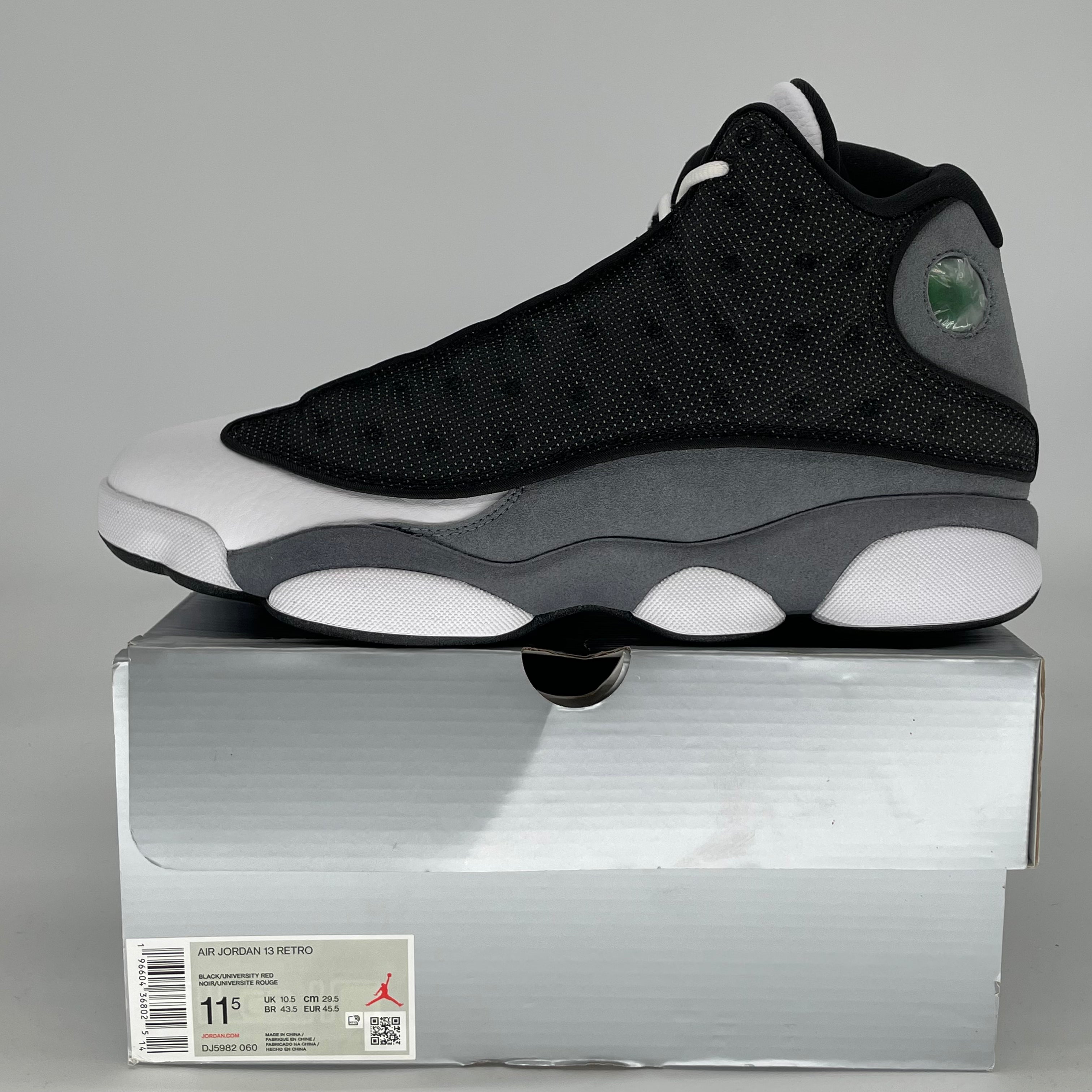 AIR JORDAN 13 BLACK FLINT DJ5982-060 SIZE 11.5/13W
