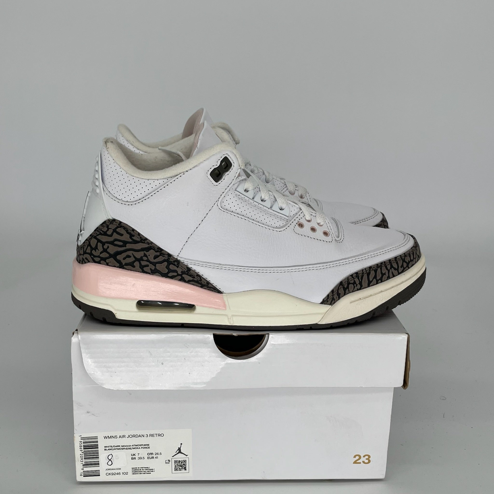AIR JORDAN 3 NEAPOLITAN W SIZE 8 CK9246-102