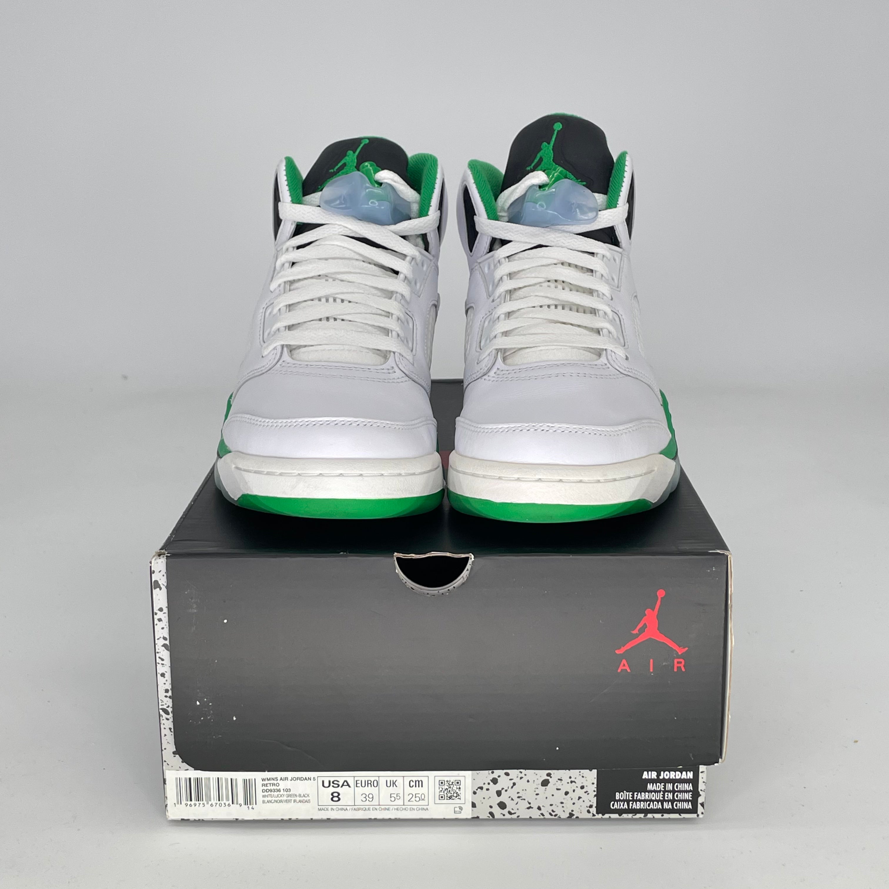 AIR JORDAN 5 LUCKY GREEN W DD9336-103 SIZE 6.5/8W