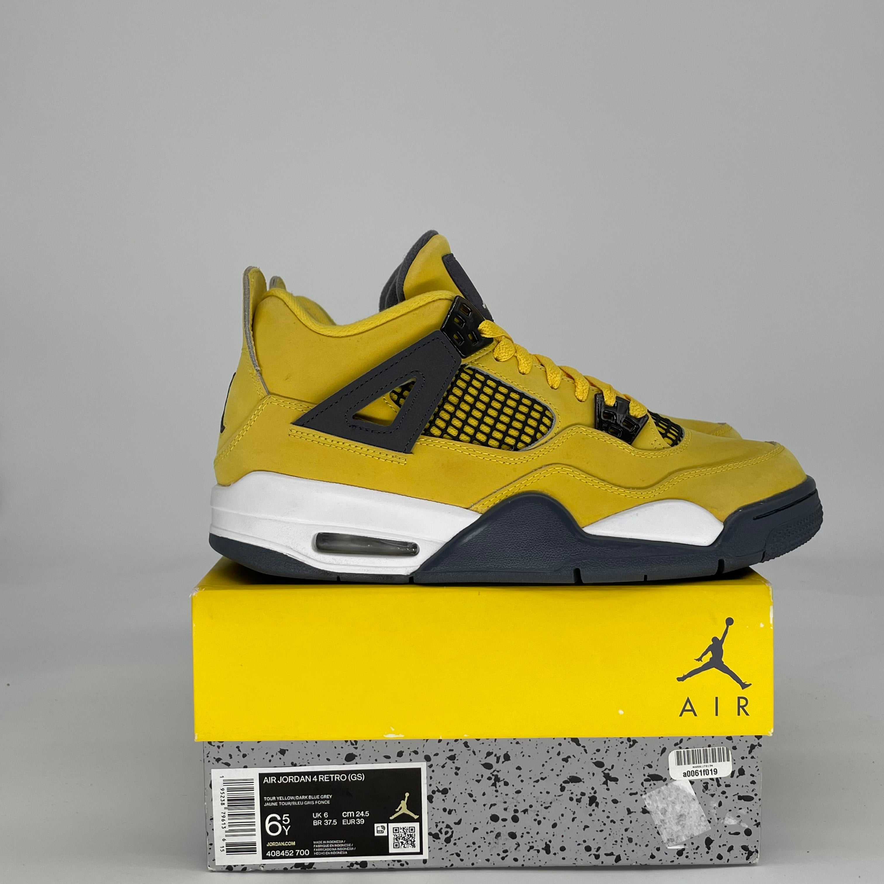 AIR JORDAN 4 LIGHTNING 408452-700 SIZE 6.5/8W