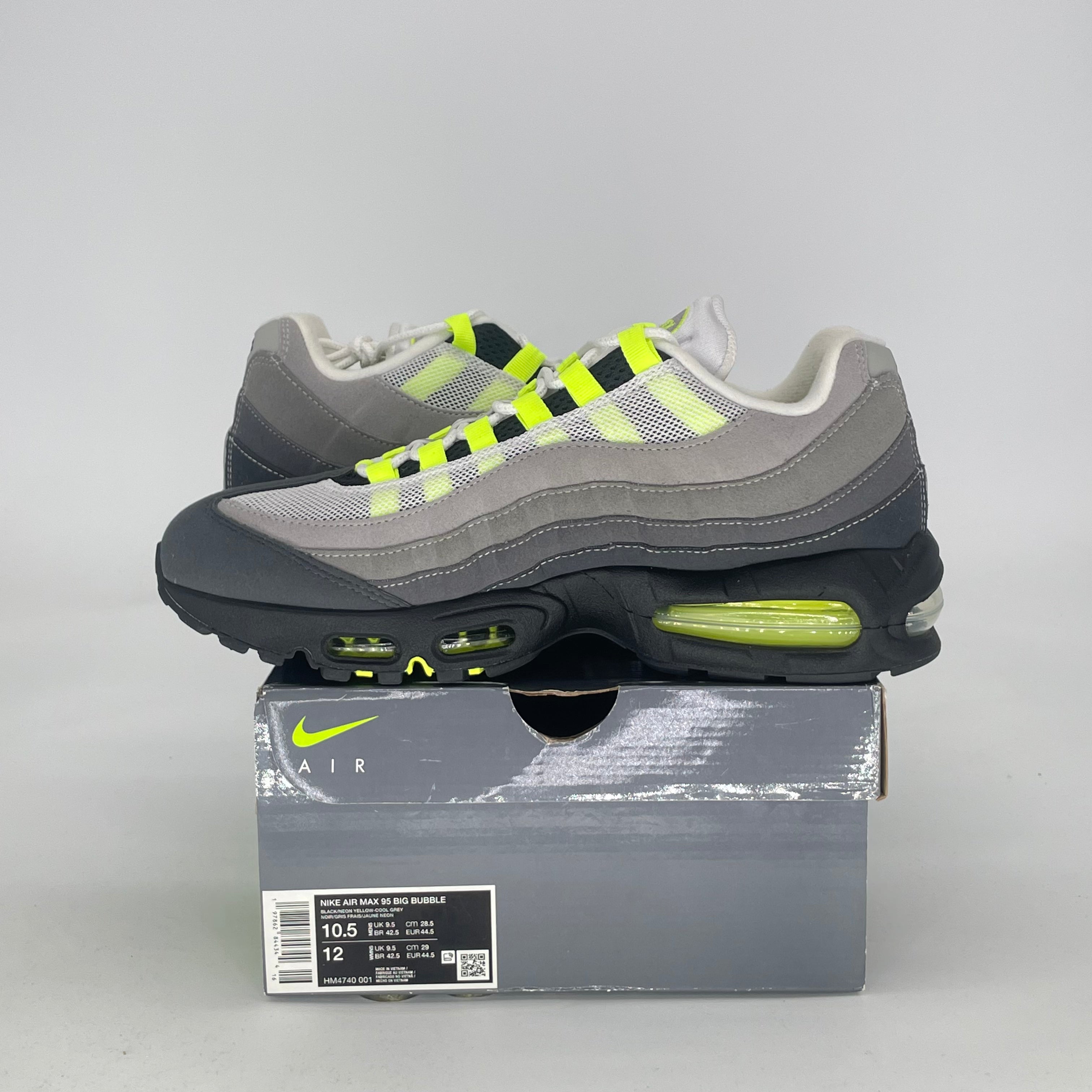 NIKE AIR MAX 95 BIG BUBBLE NEON HM4740-001 SIZE 10.5/12W