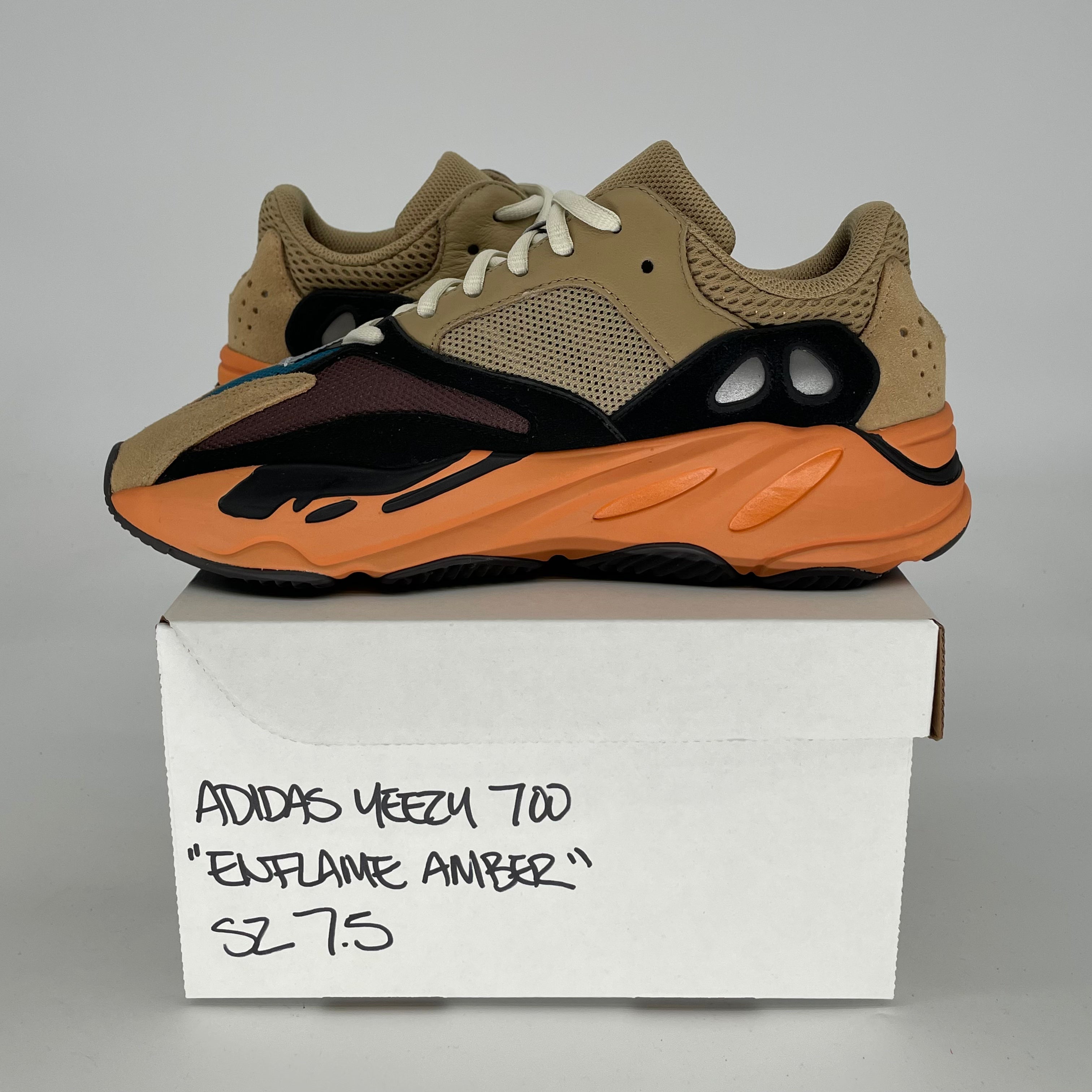 ADIDAS YEEZY 700 ENFLAME AMBER GW0297 SIZE 7.5/9W