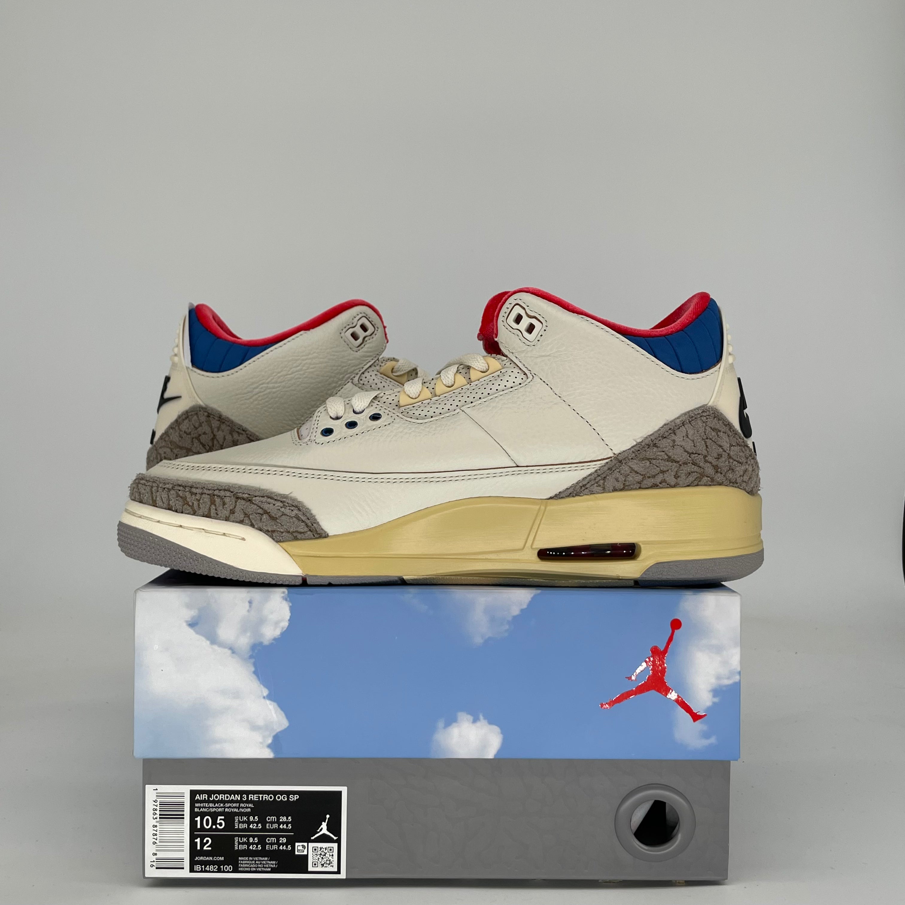 AIR JORDAN 3 SEOUL 2.0 IB1482-100 SIZE 10.5/12W