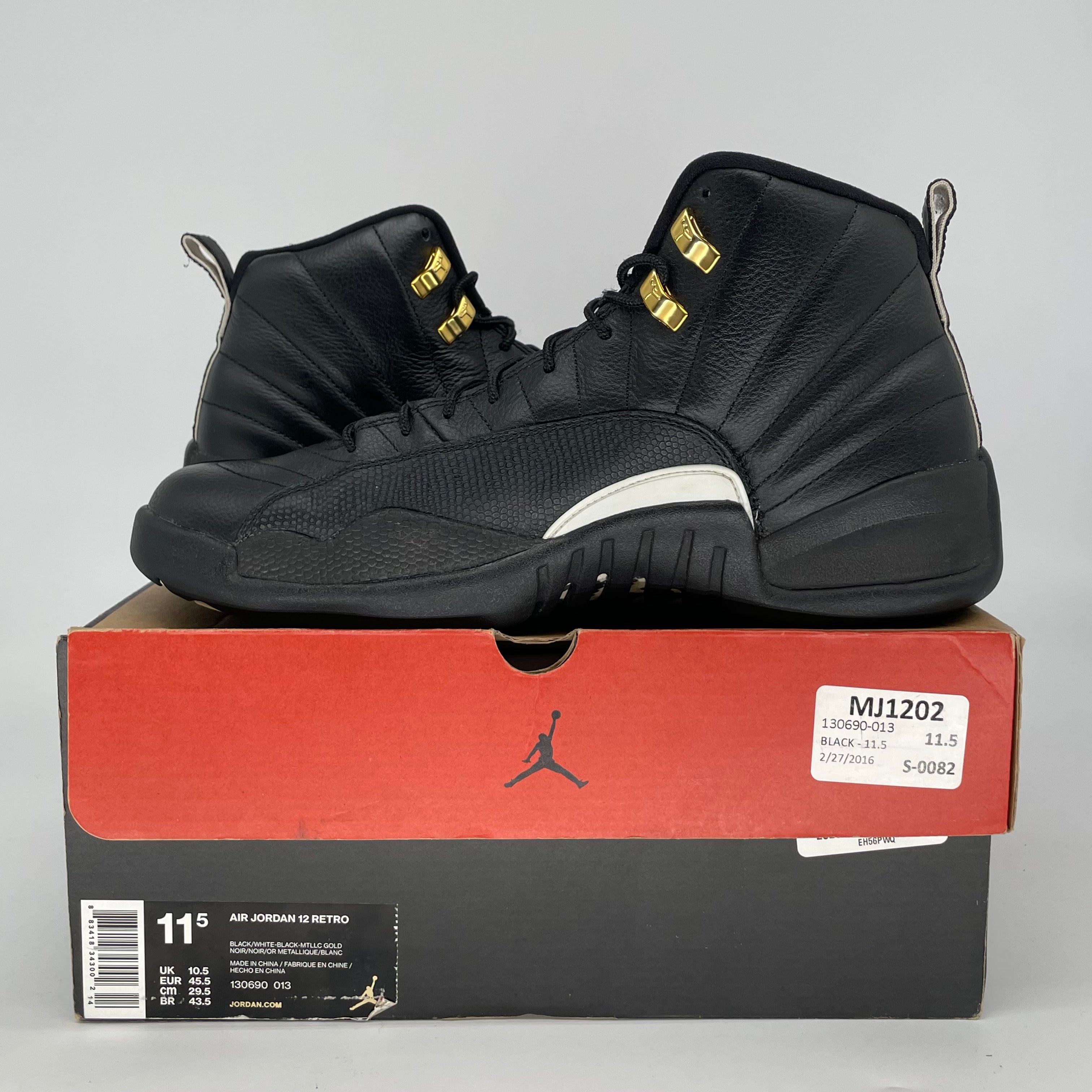 AIR JORDAN 12 THE MASTER 130690-013 SIZE 11.5/13W