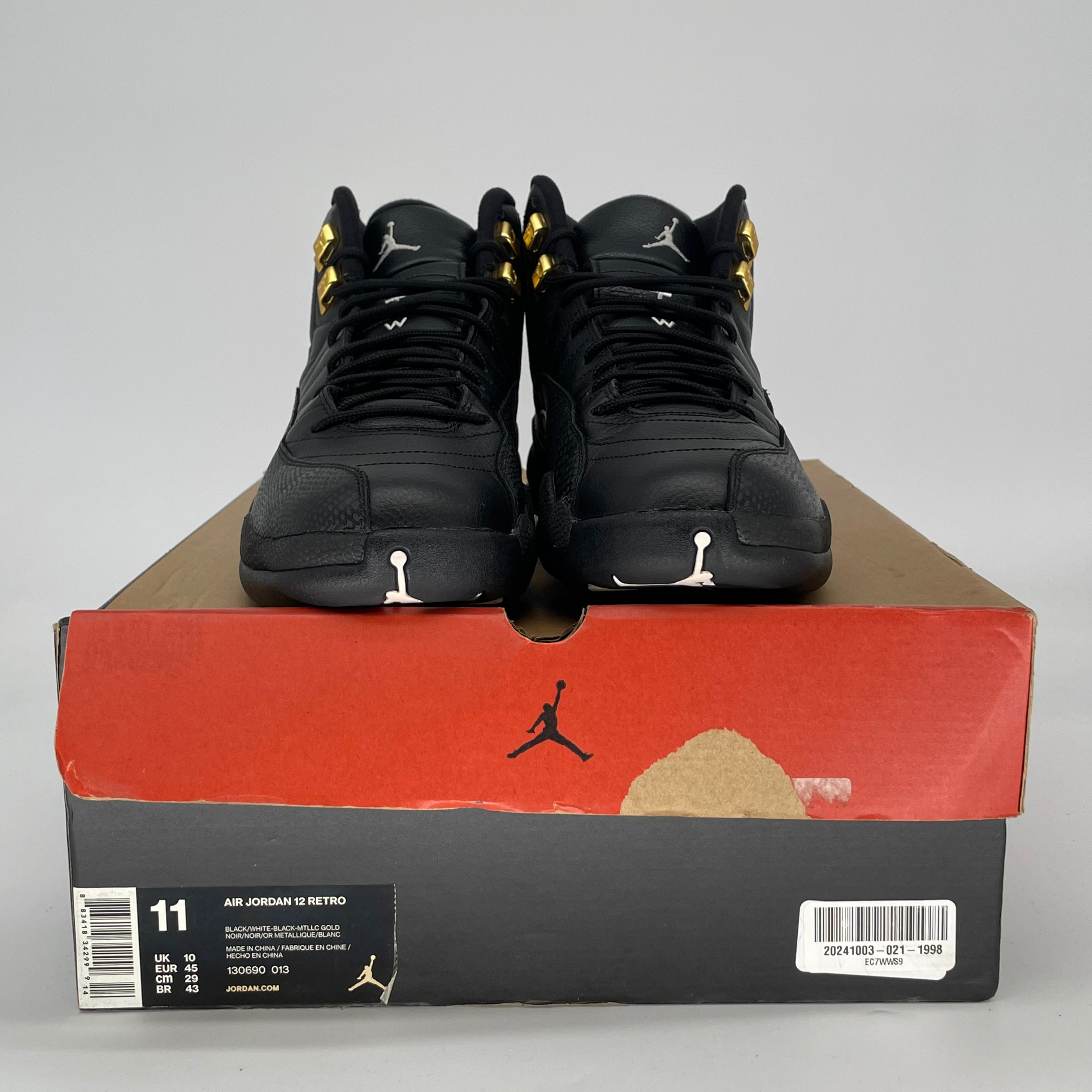 AIR JORDAN 12 THE MASTER 130690-013 SIZE 11/12.5W