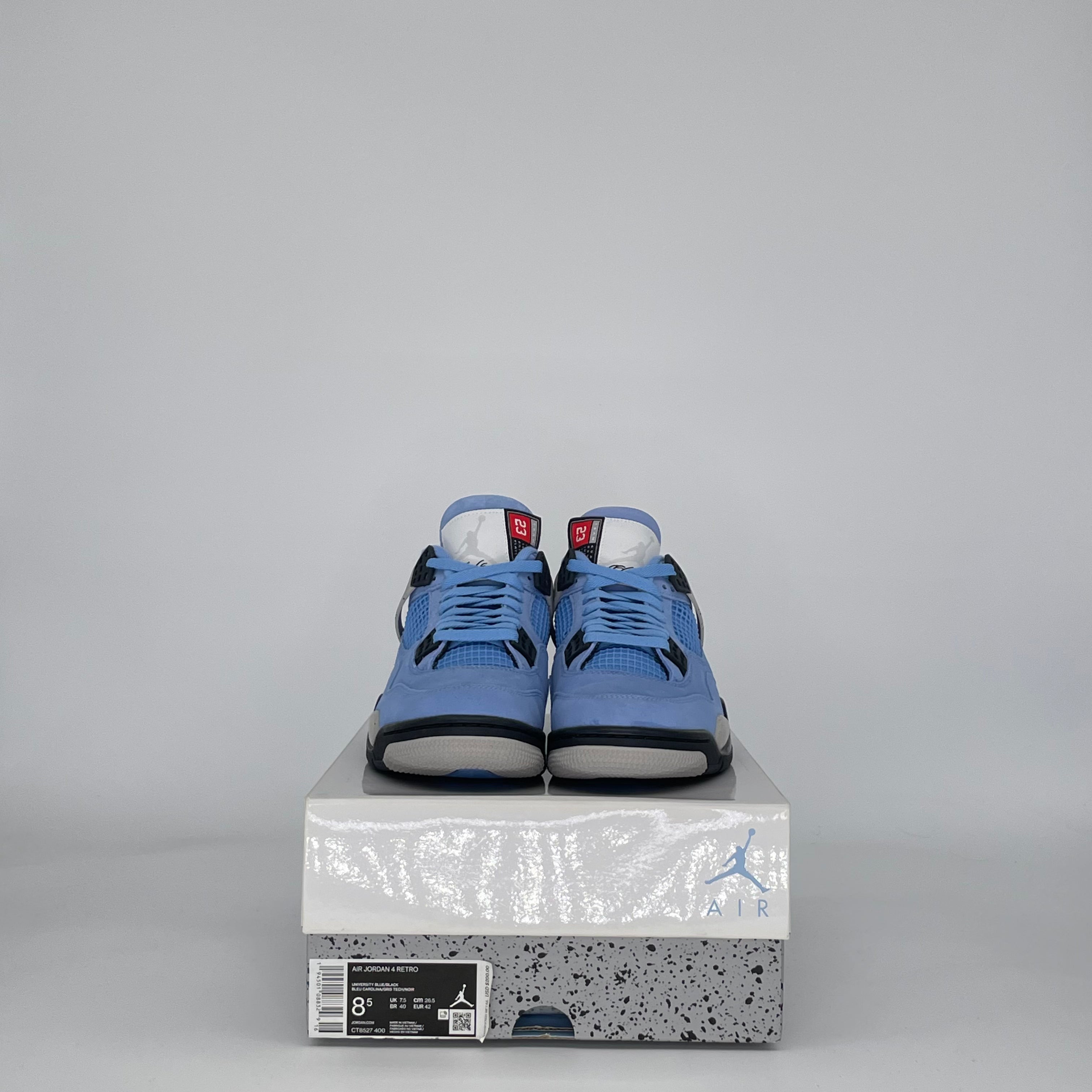 AIR JORDAN 4 UNIVERSITY BLUE CT8527-400 SIZE 8.5/10W