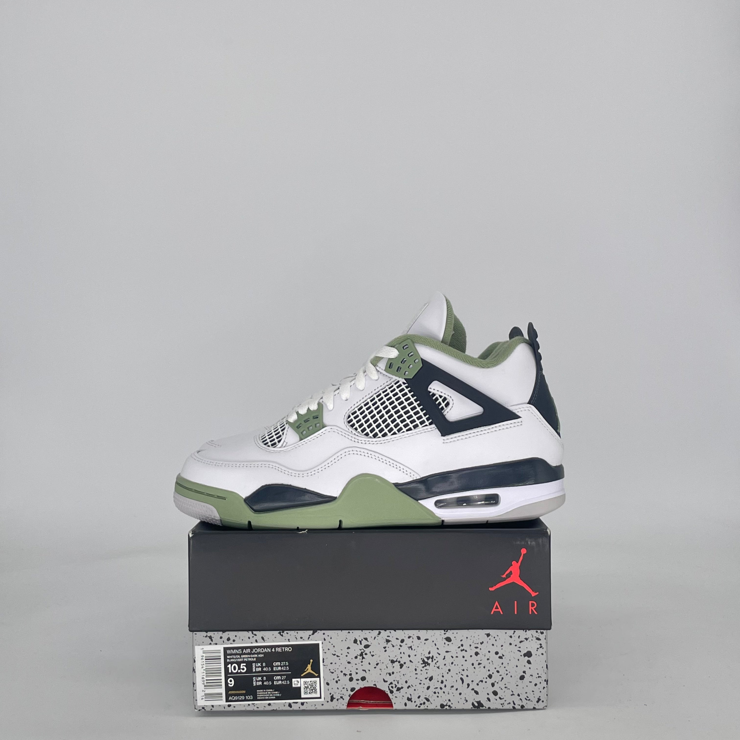 AIR JORDAN 4 SEAFOAM AQ9129-103 SIZE 9/10.5W