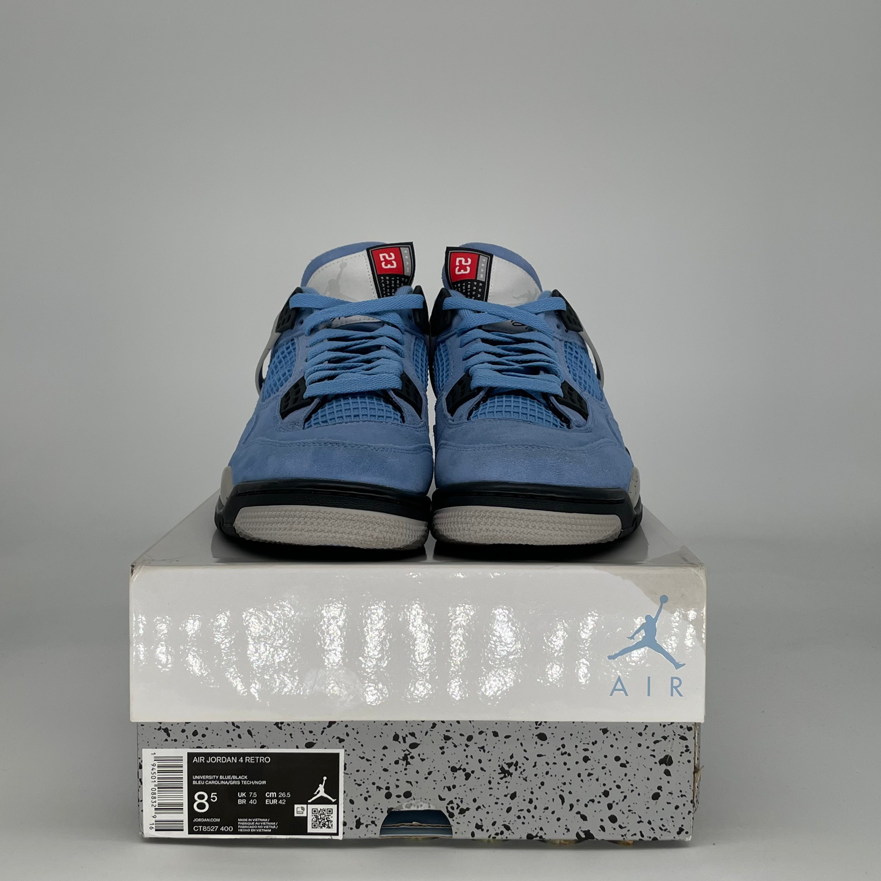 AIR JORDAN 4 UNIVERSITY BLUE CT8527-400 SIZE 8.5/10W