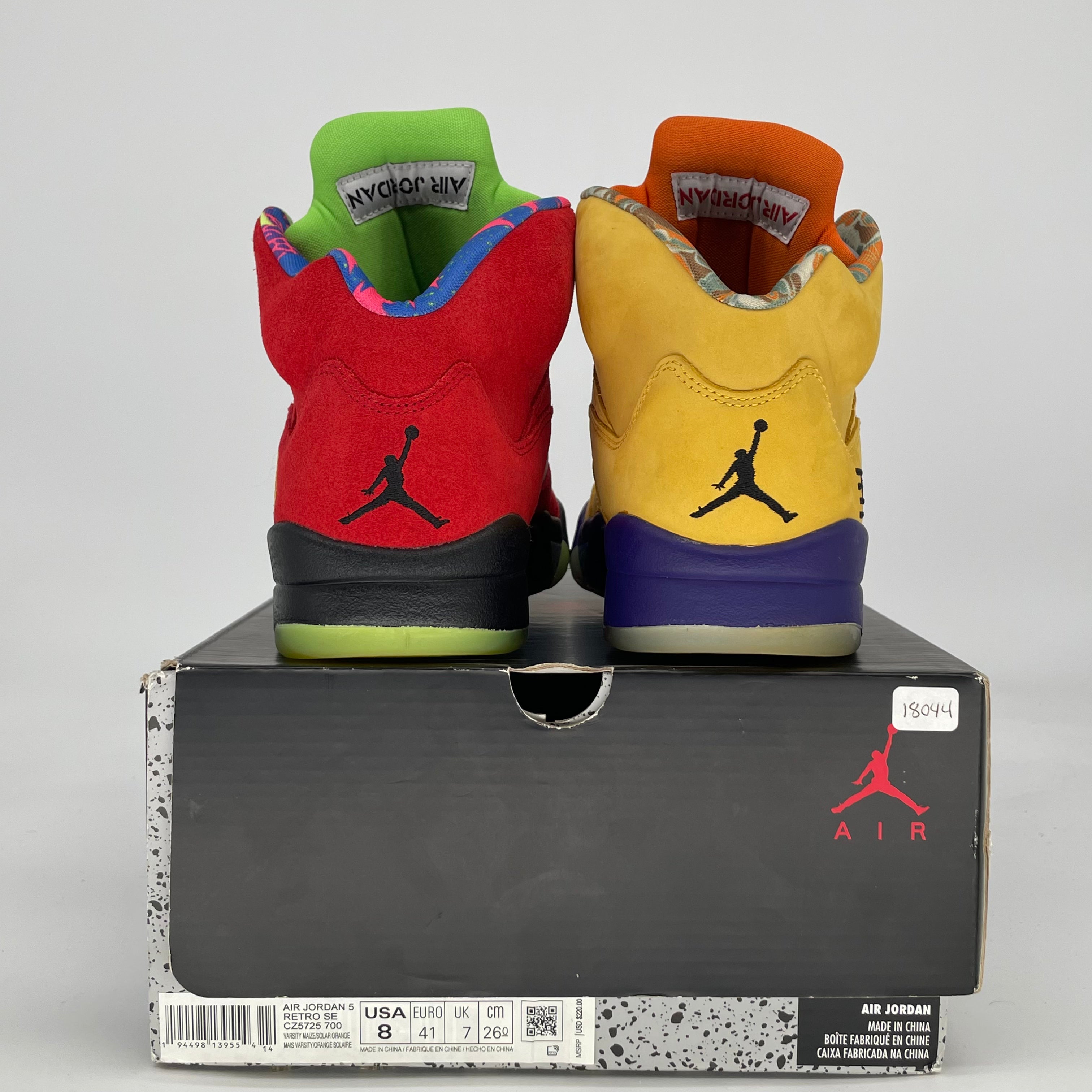 AIR JORDAN 5 WHAT THE CZ5725-700 SIZE 8/9.5W