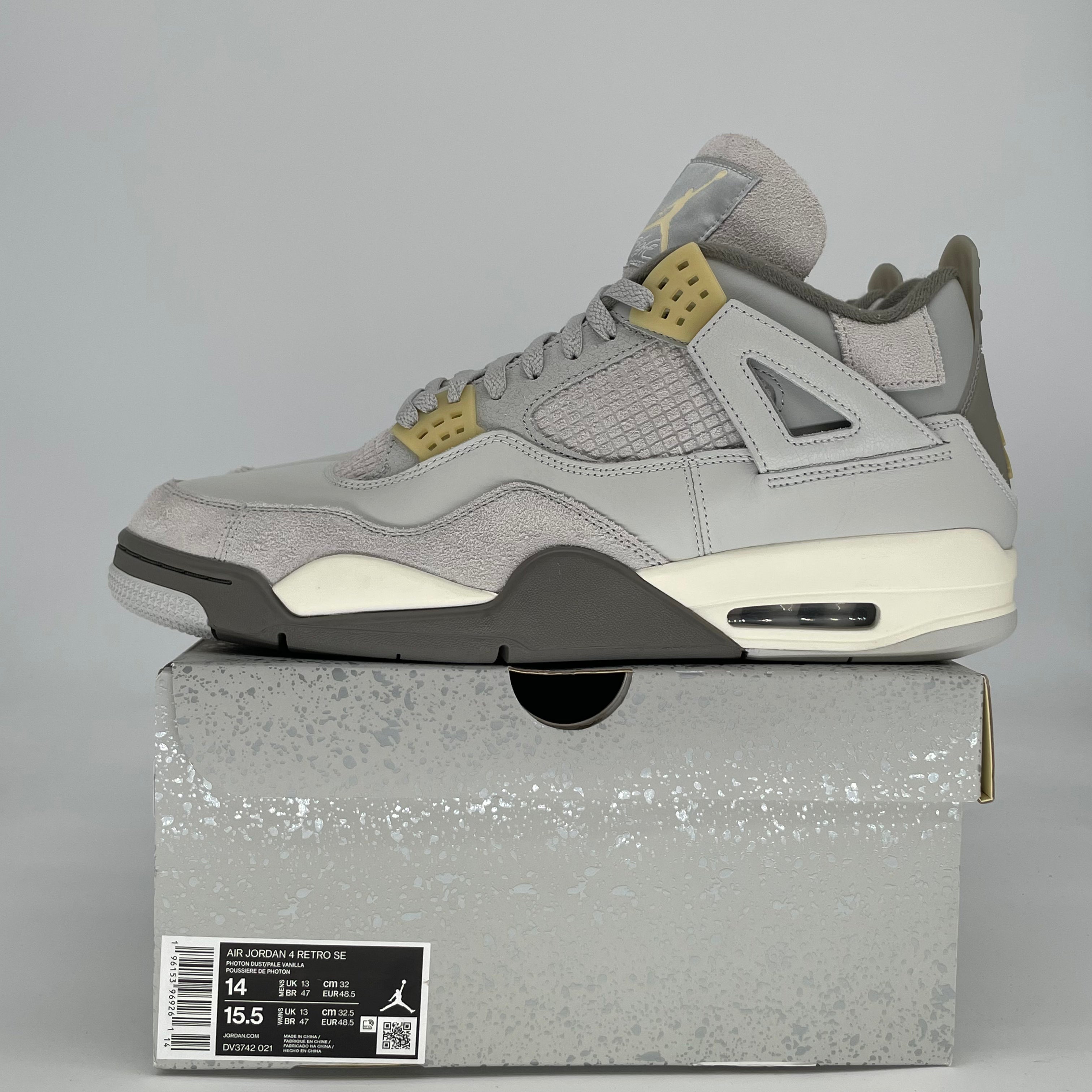 AIR JORDAN 4 CRAFT PHOTON DUST DV3742-021 SIZE 14/15.5W