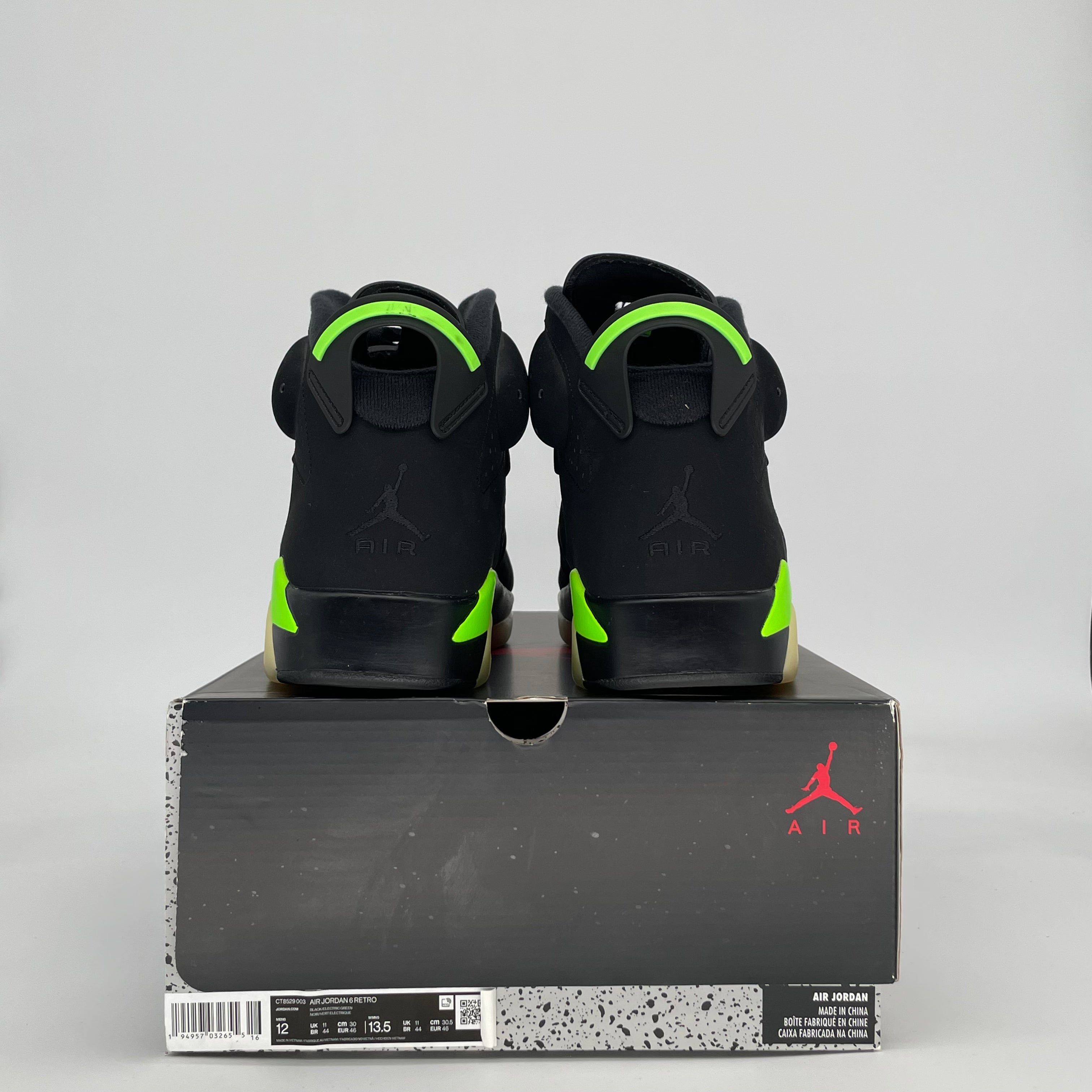AIR JORDAN 6 ELECTRIC GREEN CT8529-003 SIZE 12/13.5W