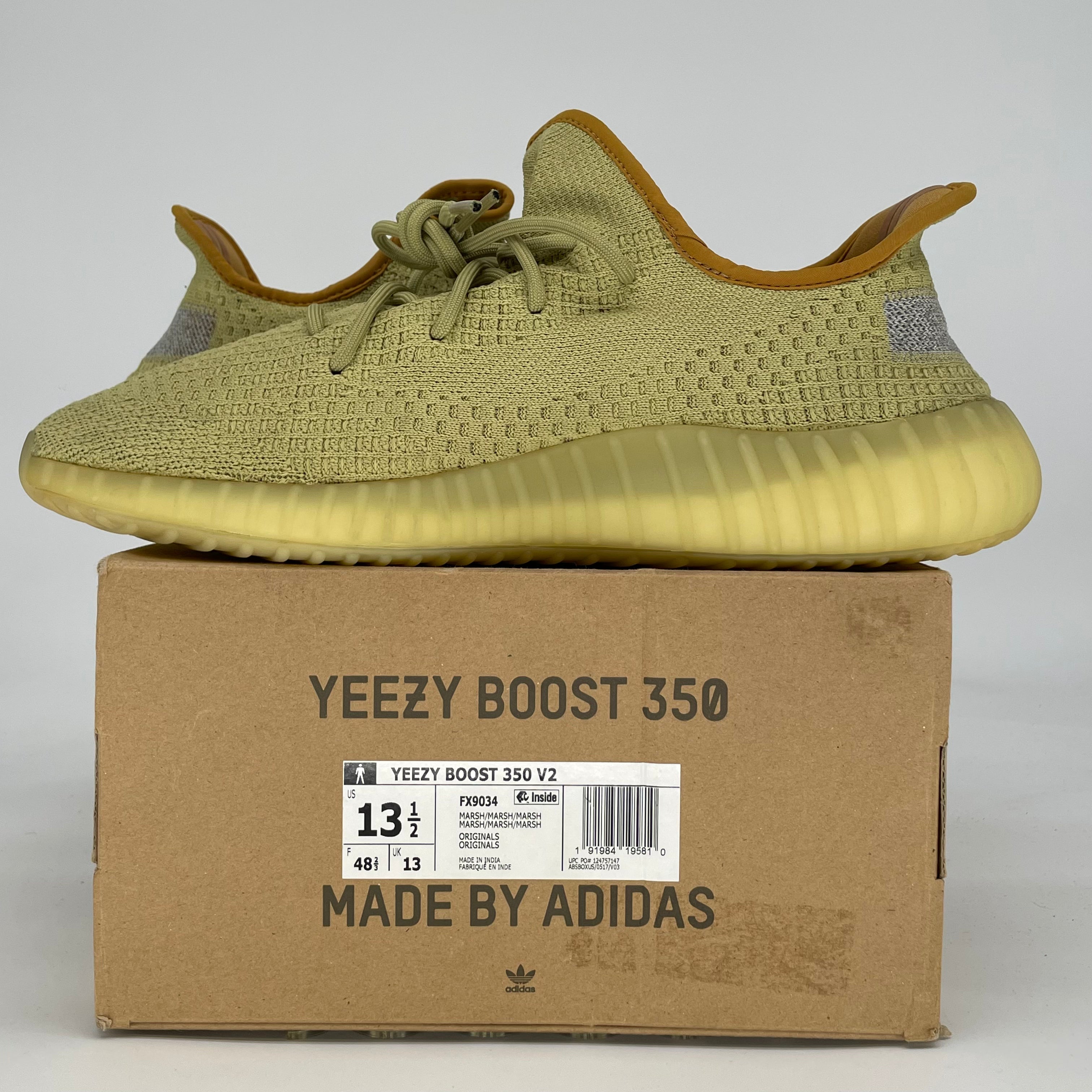 ADIDAS YEEZY BOOST 350 V2 MARSH FX9034 SIZE 13.5/15W