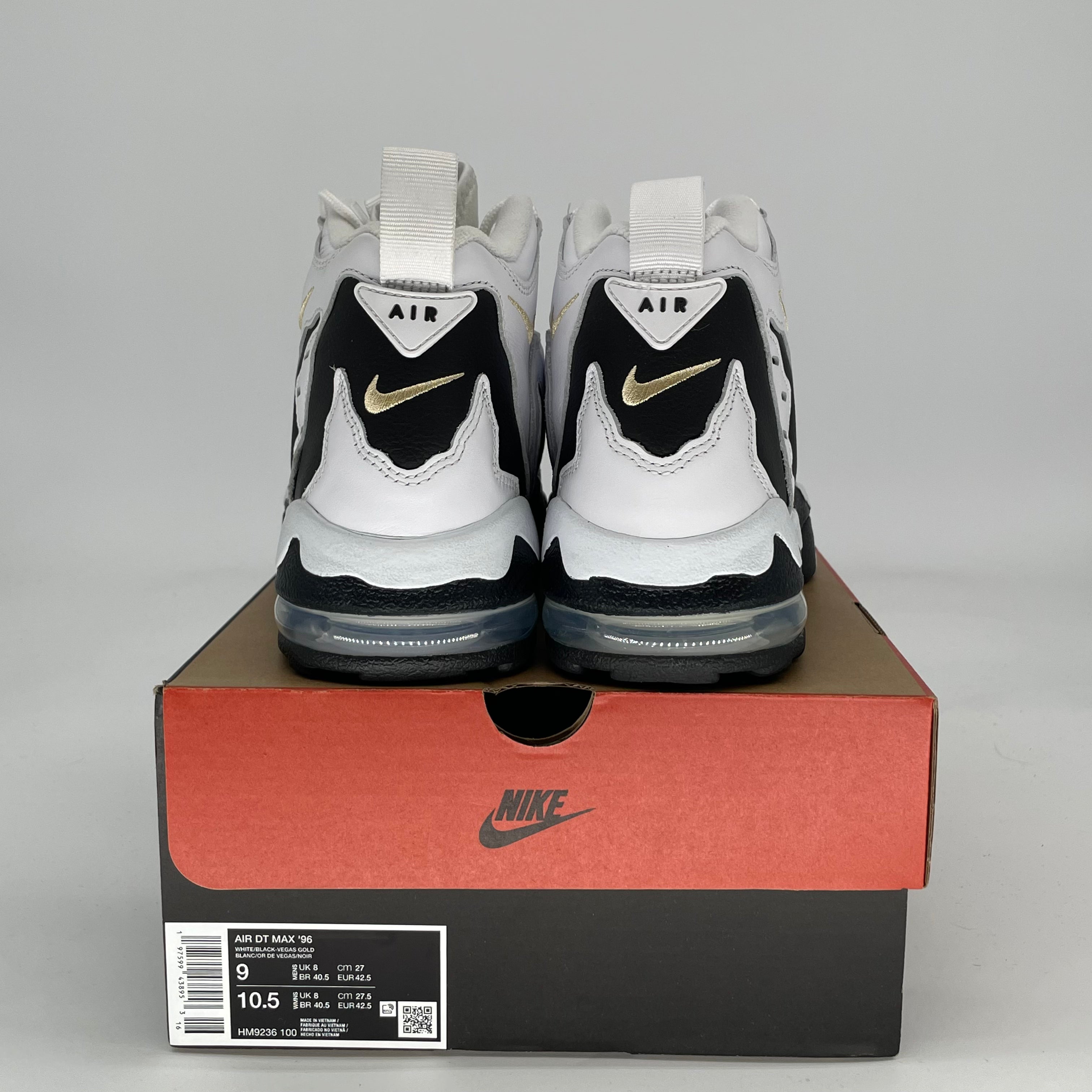 NIKE AIR DT MAX 96 COLORADO AWAY WHITE BLACK HM9236-100 SIZE 9/10.5W
