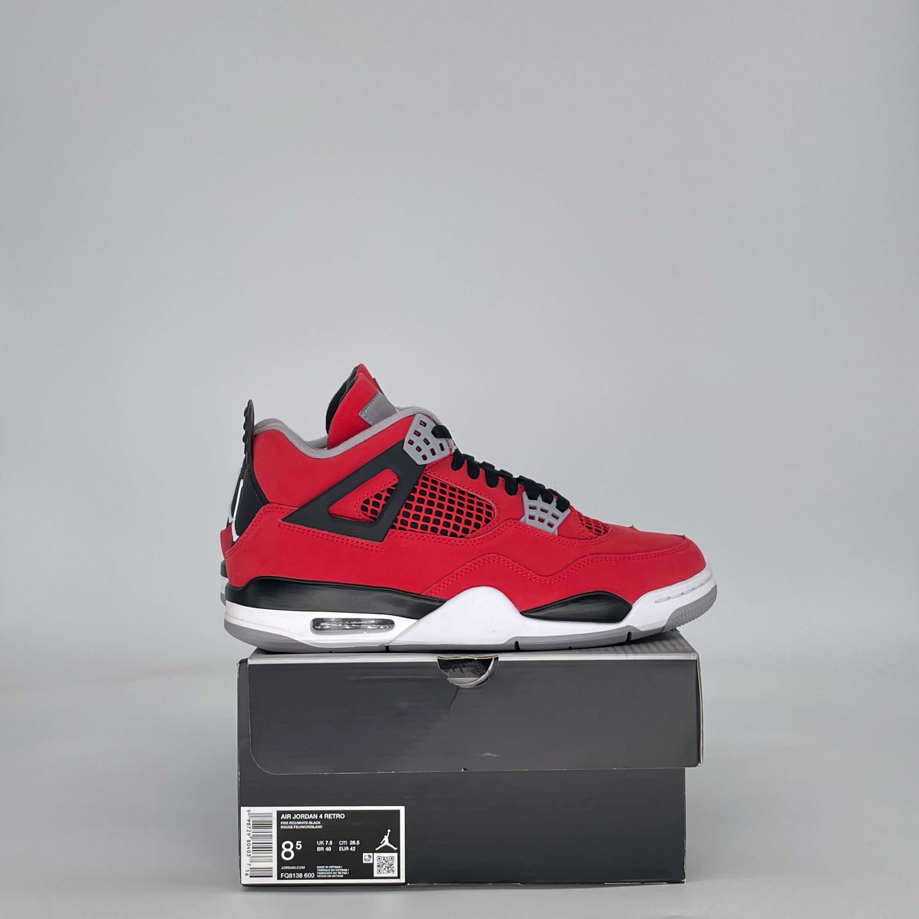 AIR JORDAN 4 TORO BRAVO FQ8138-600 SIZE 8.5/10W