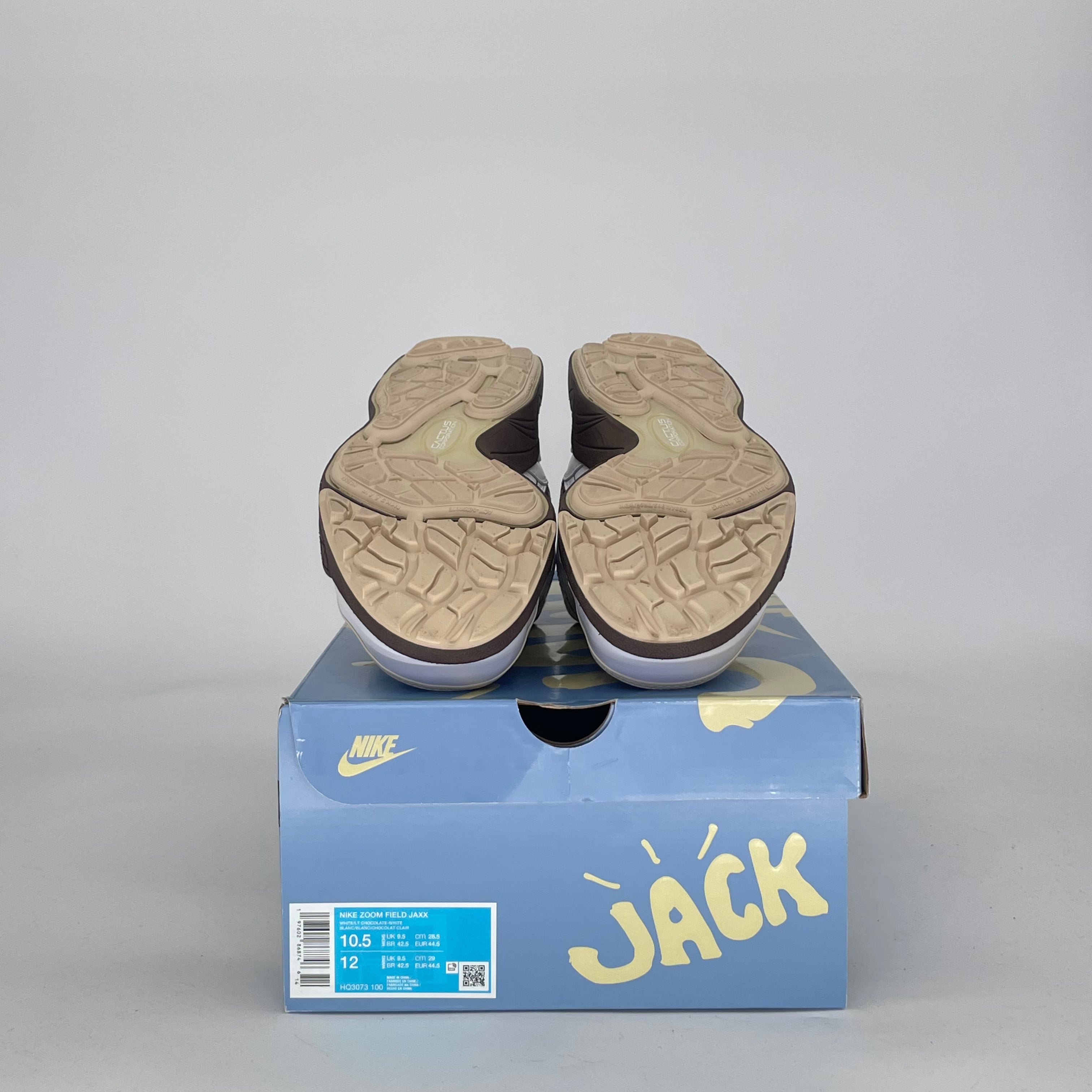 NIKE ZOOM FIELD JAXX TRAVIS SCOTT LIGHT CHOCOLATE HQ3073-100 SIZE 10.5/12W