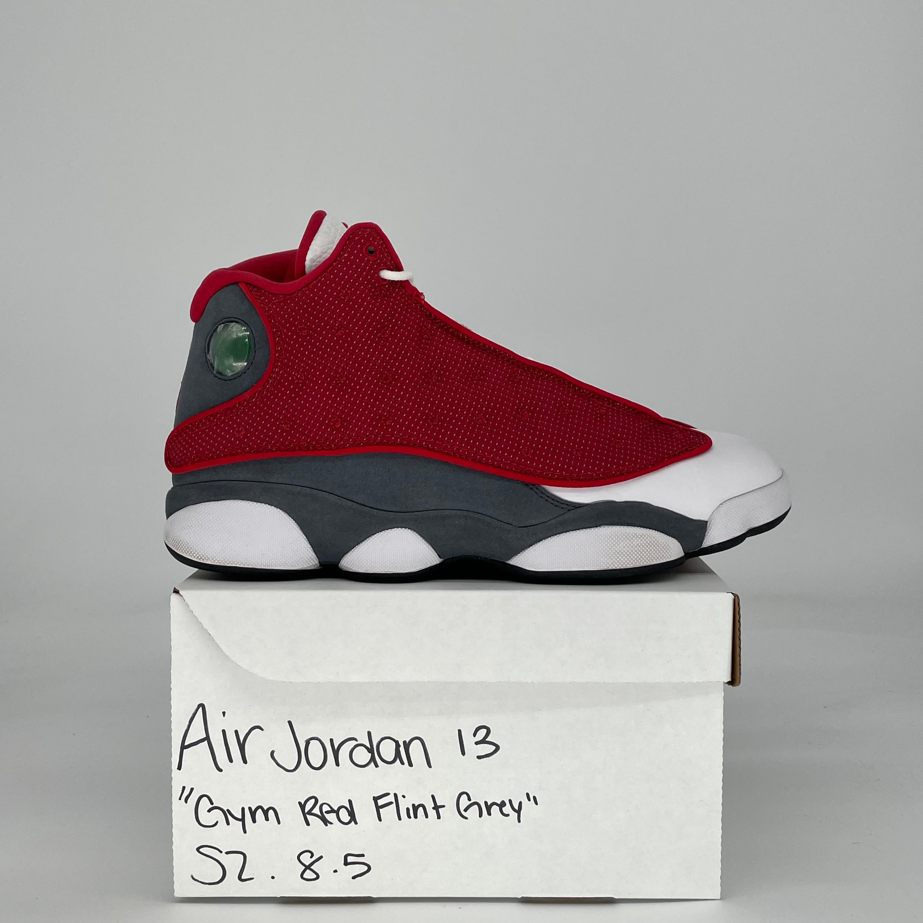 AIR JORDAN 13 GYM RED FLINT GREY DJ5982-600 SIZE 8.5/10W