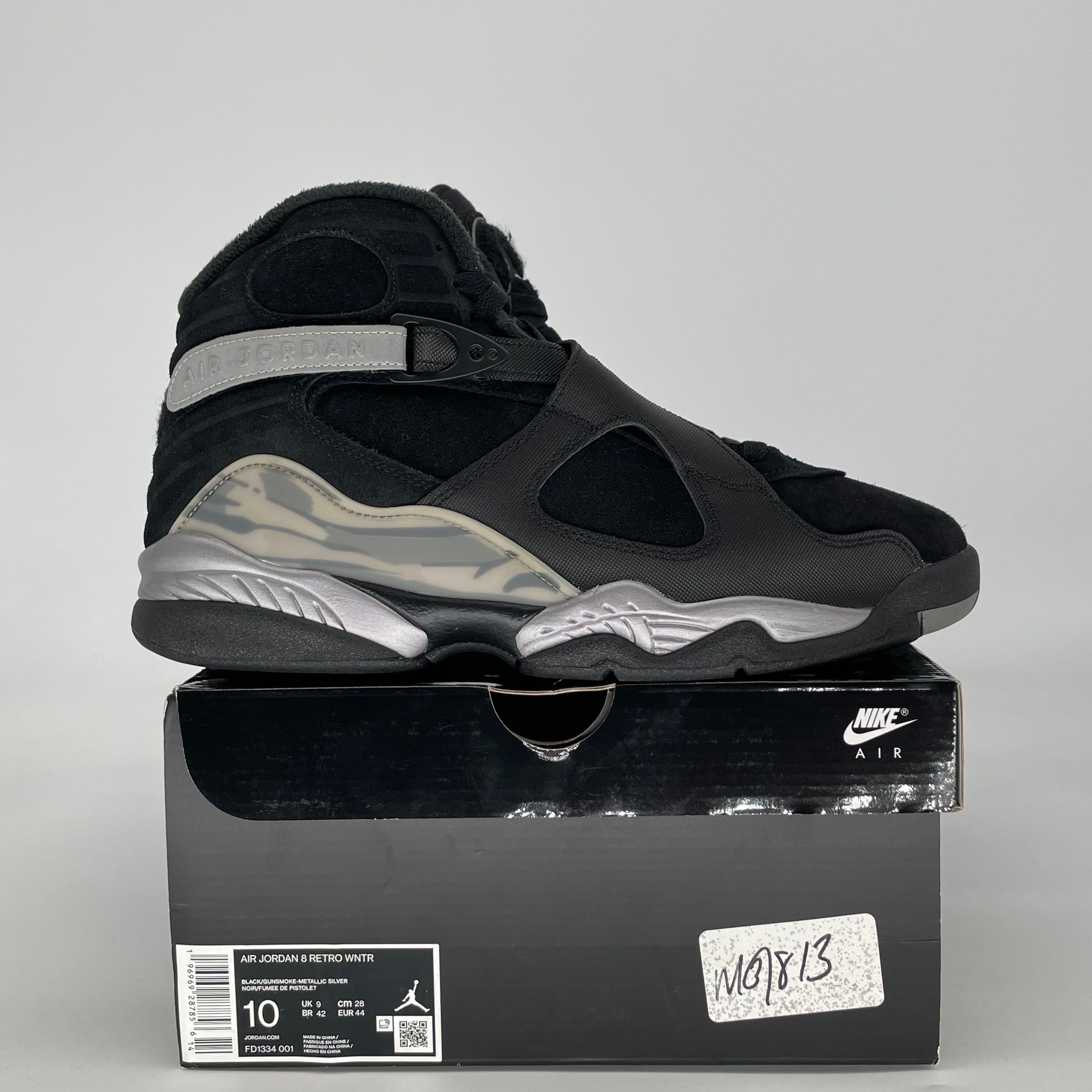 AIR JORDAN 8 WINTERIZED GUNSMOKE FD1334-001 SIZE 10/11.5W