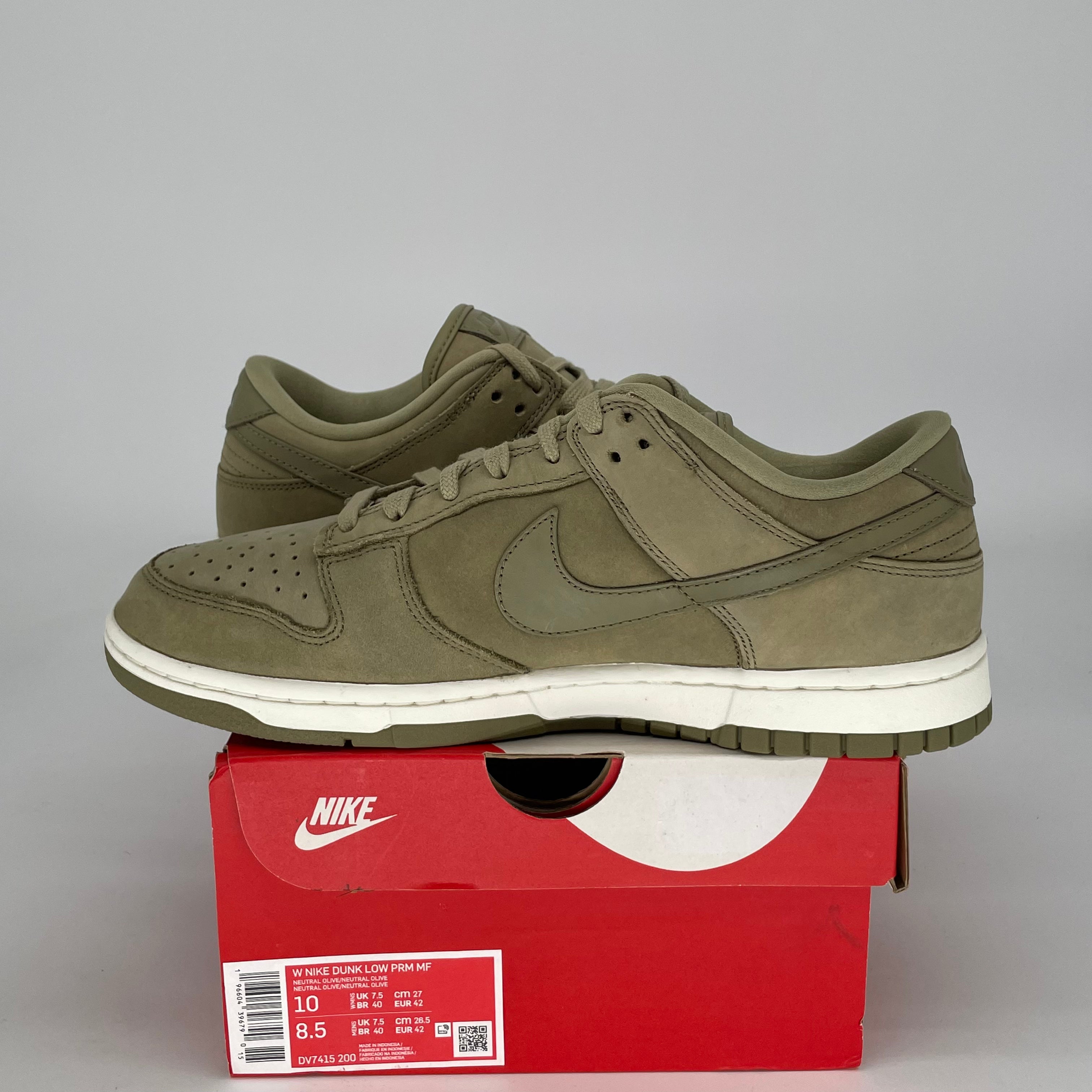 NIKE DUNK LOW NEUTRAL OLIVE W DV7415-200 SIZE 8.5/10W