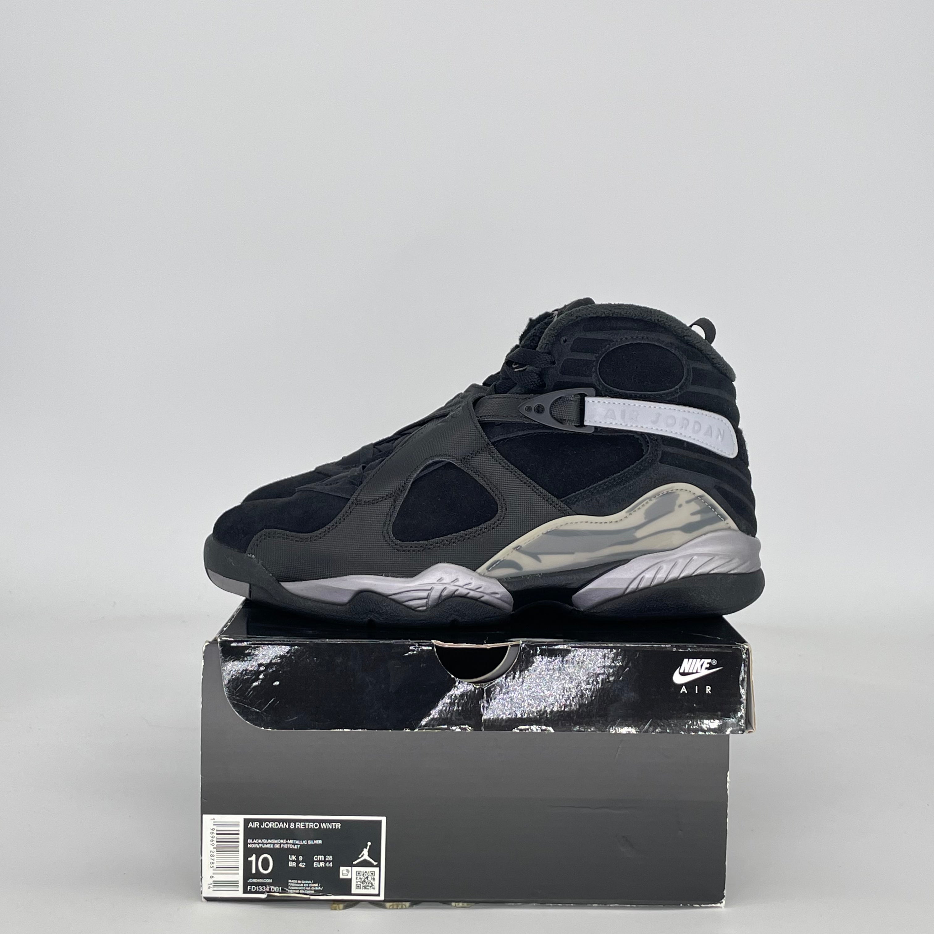 AIR JORDAN 8 WINTERIZED GUNSMOKE FD1334-001 SIZE 10/11.5W