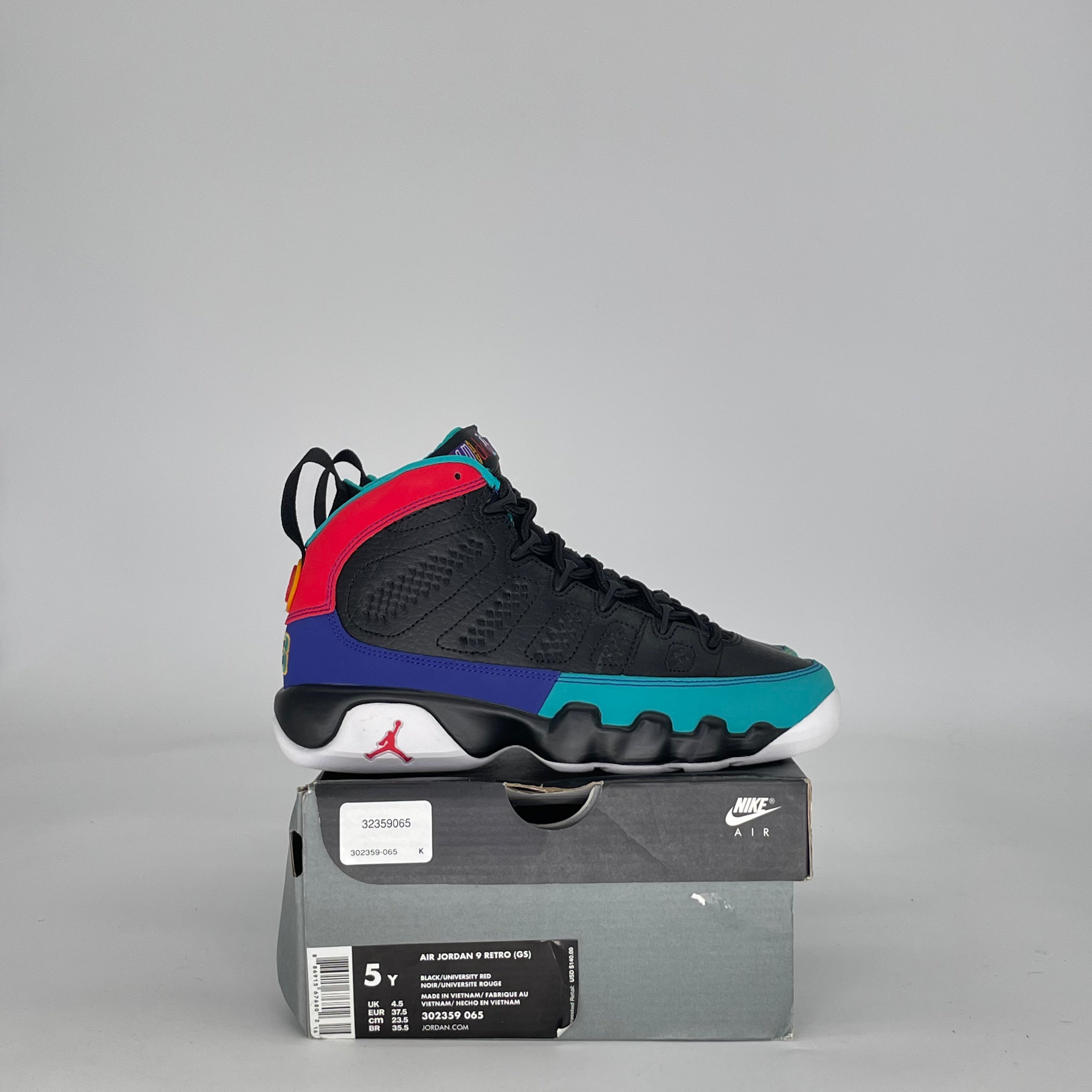 AIR JORDAN 9 DREAM IT DO IT 302359-065 SIZE 5/6.5W GS