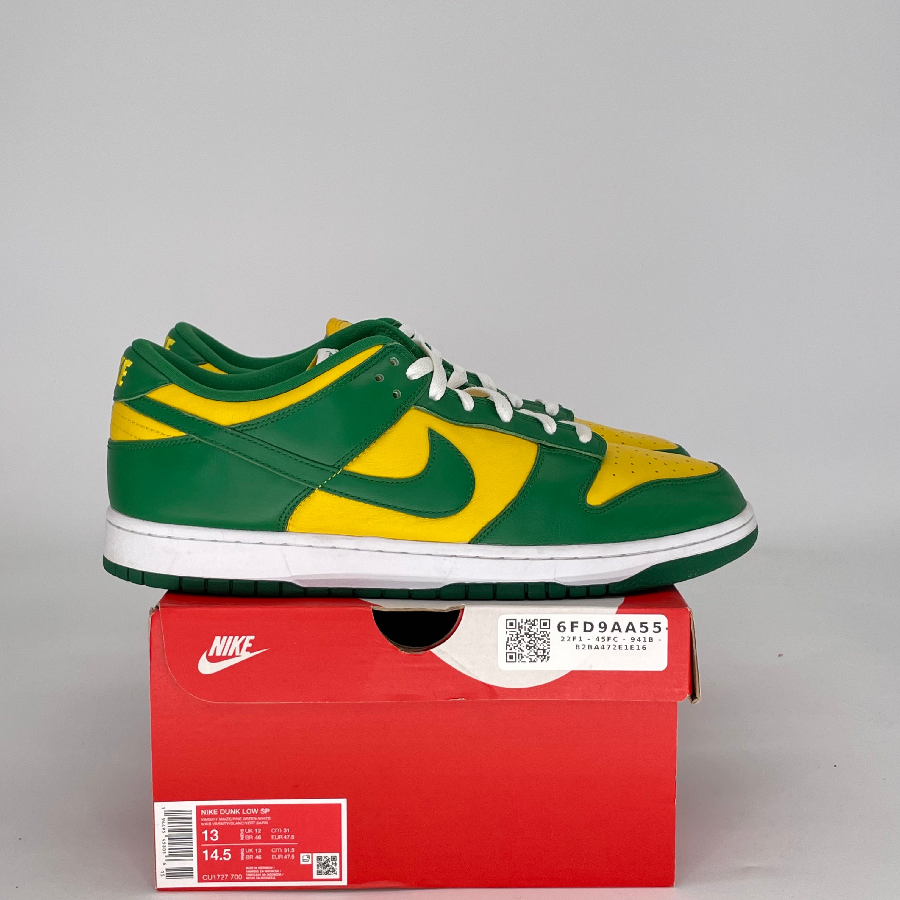 NIKE DUNK LOW BRAZIL CU1727-700 SIZE 13/14.5W