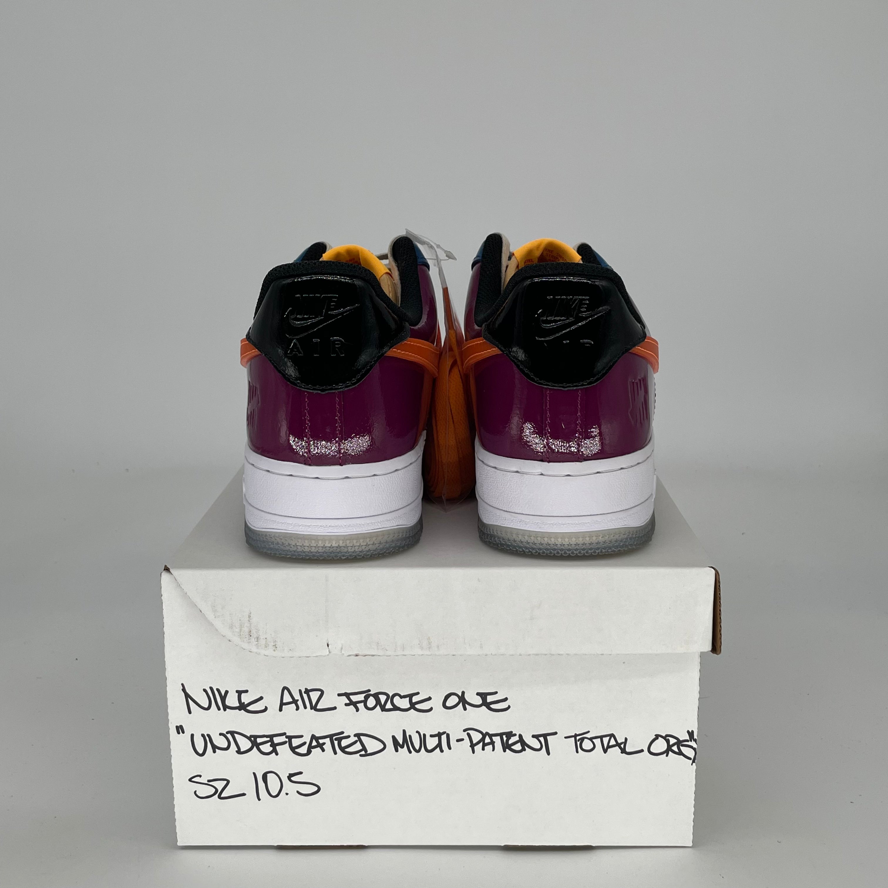 NIKE AIR FORCE 1 LOW UNDEFEATED MULTI-PATENT TOTAL ORANGE DV5255-400 SIZE 10.5/12W