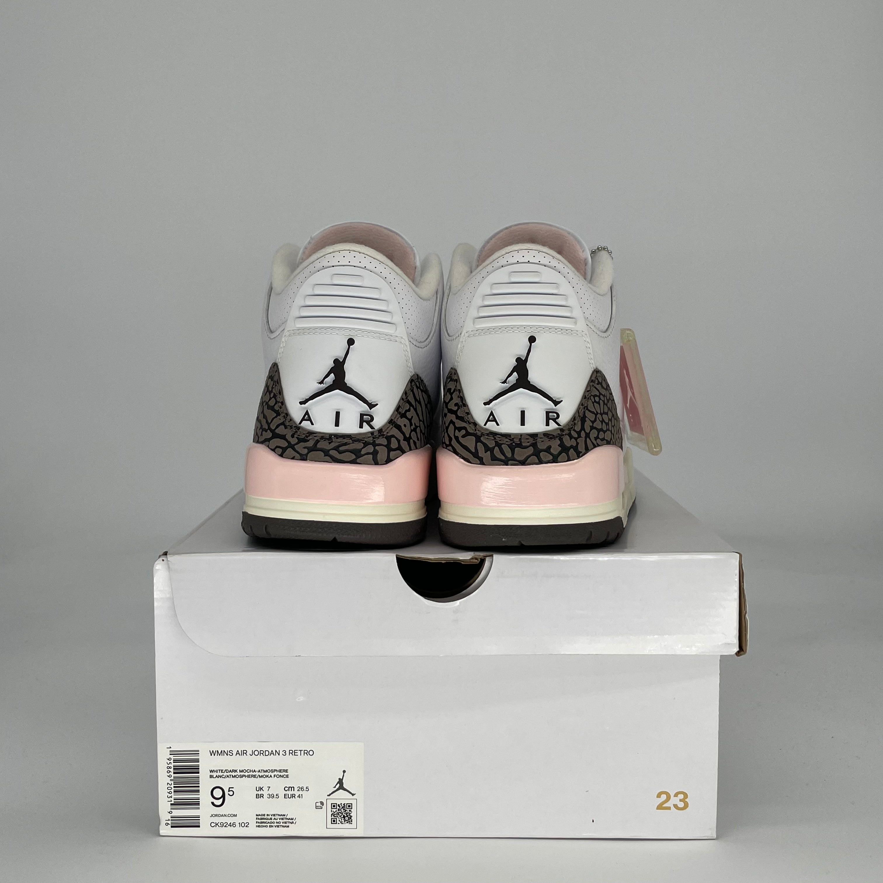 AIR JORDAN 3 NEAPOLITAN DARK MOCHA W CK9246-102 SIZE 8/9.5W