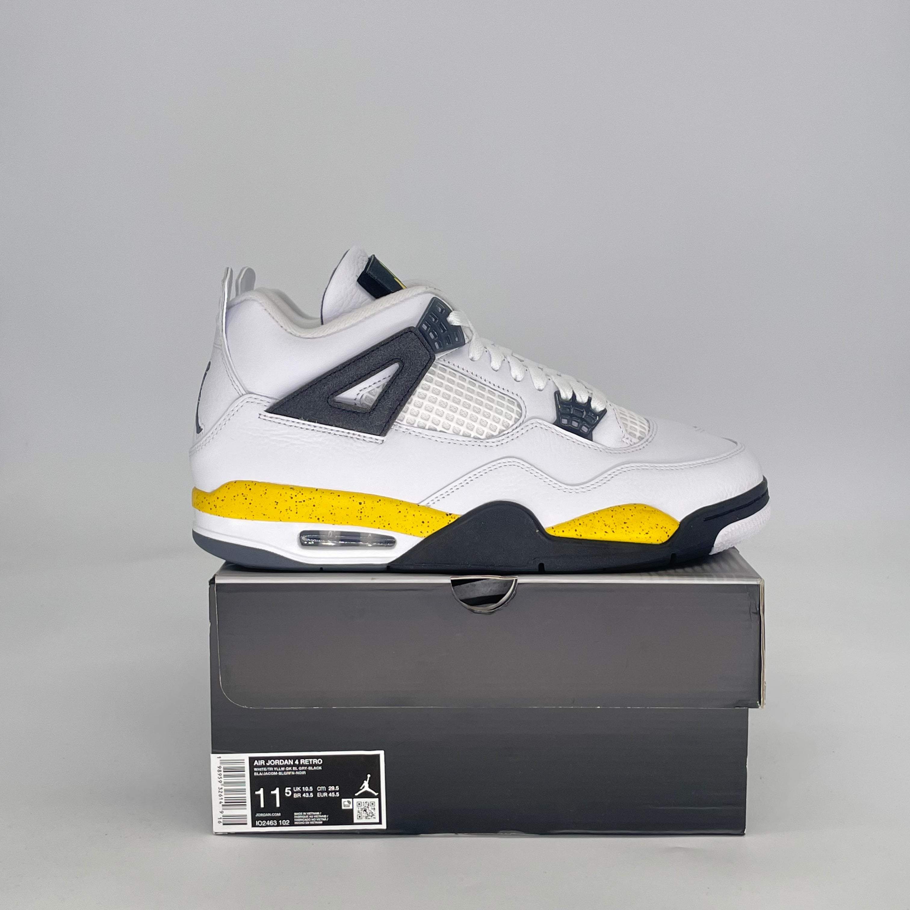 AIR JORDAN 4 RARE AIR TOUR YELLOW IO2463-102 SIZE 11.5/13W