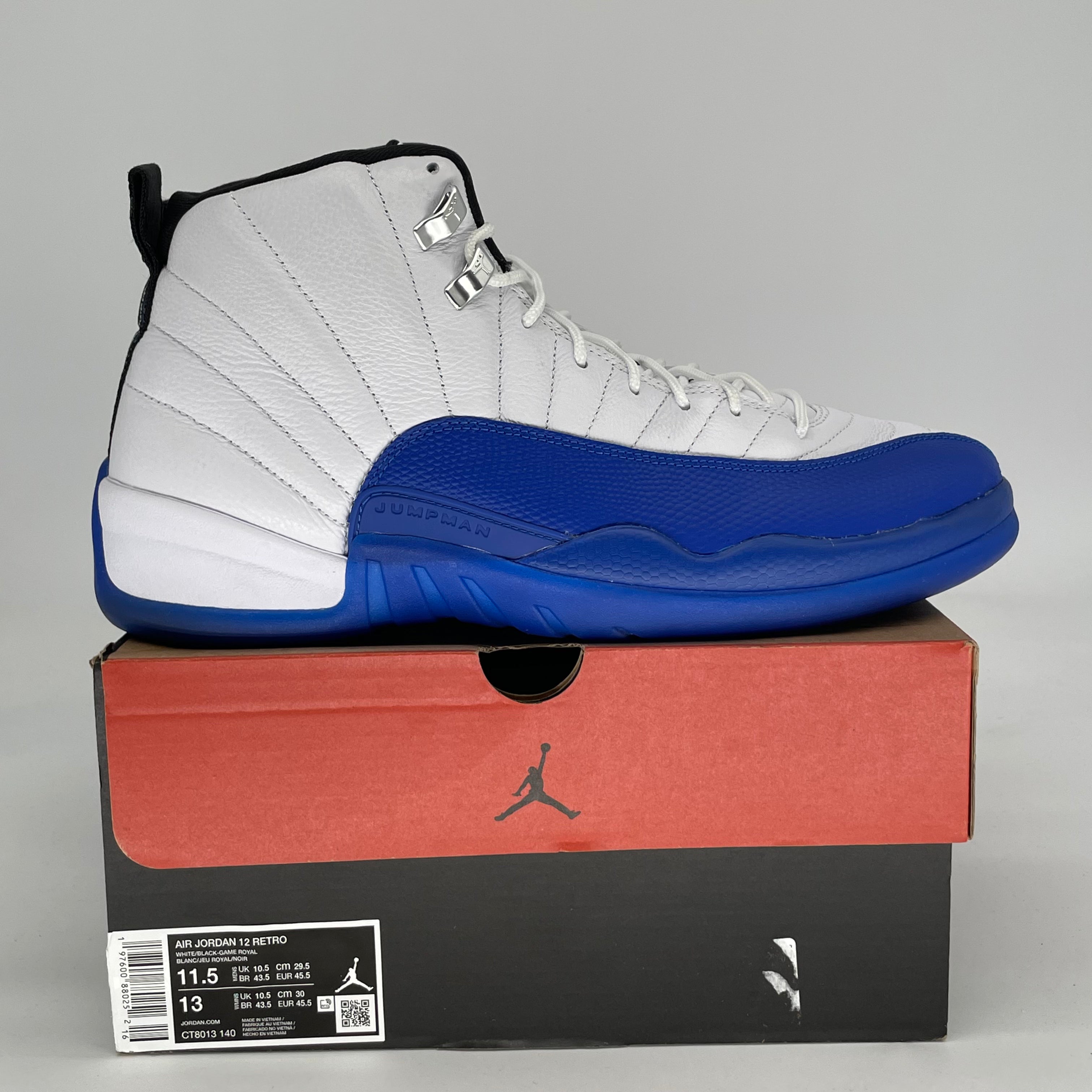 AIR JORDAN 12 BLUEBERRY CT8013-140 SIZE 11.5/13W